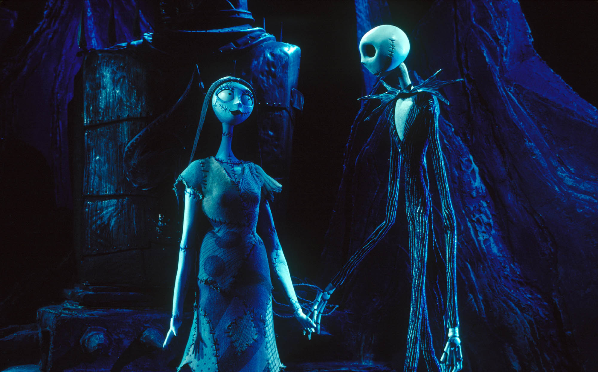 Sally has feelings for Jack Skellington, the king of Halloween, in ÒTim BurtonÕs The Nightmare Before Christmas,Ó now being re-released in 3D.
(L-R) Sally (Catherine O'Hara), Jack Skellington (Chris Sarandon)
©Disney Enterprises, Inc. All rights reserved.
