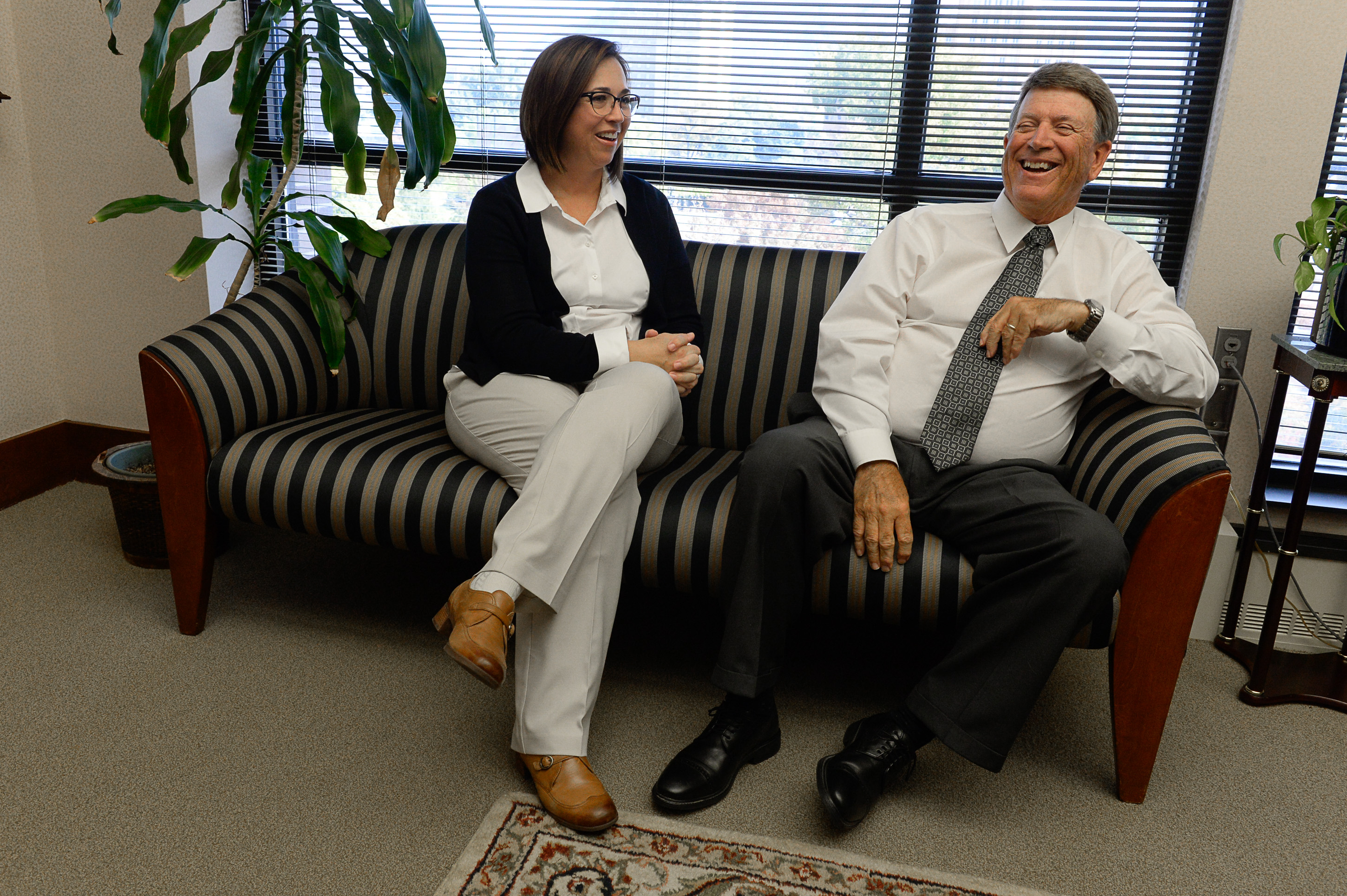 (Francisco Kjolseth | The Salt Lake Tribune) Second District Judge Ernie Jones has been on the bench since 2000. The newest judge appointment in the courthouse is his own daughter, Judge Jennifer Valencia. They may be the first father/daughter to serve as judges in Utah at the same time, much less in the same courthouse.