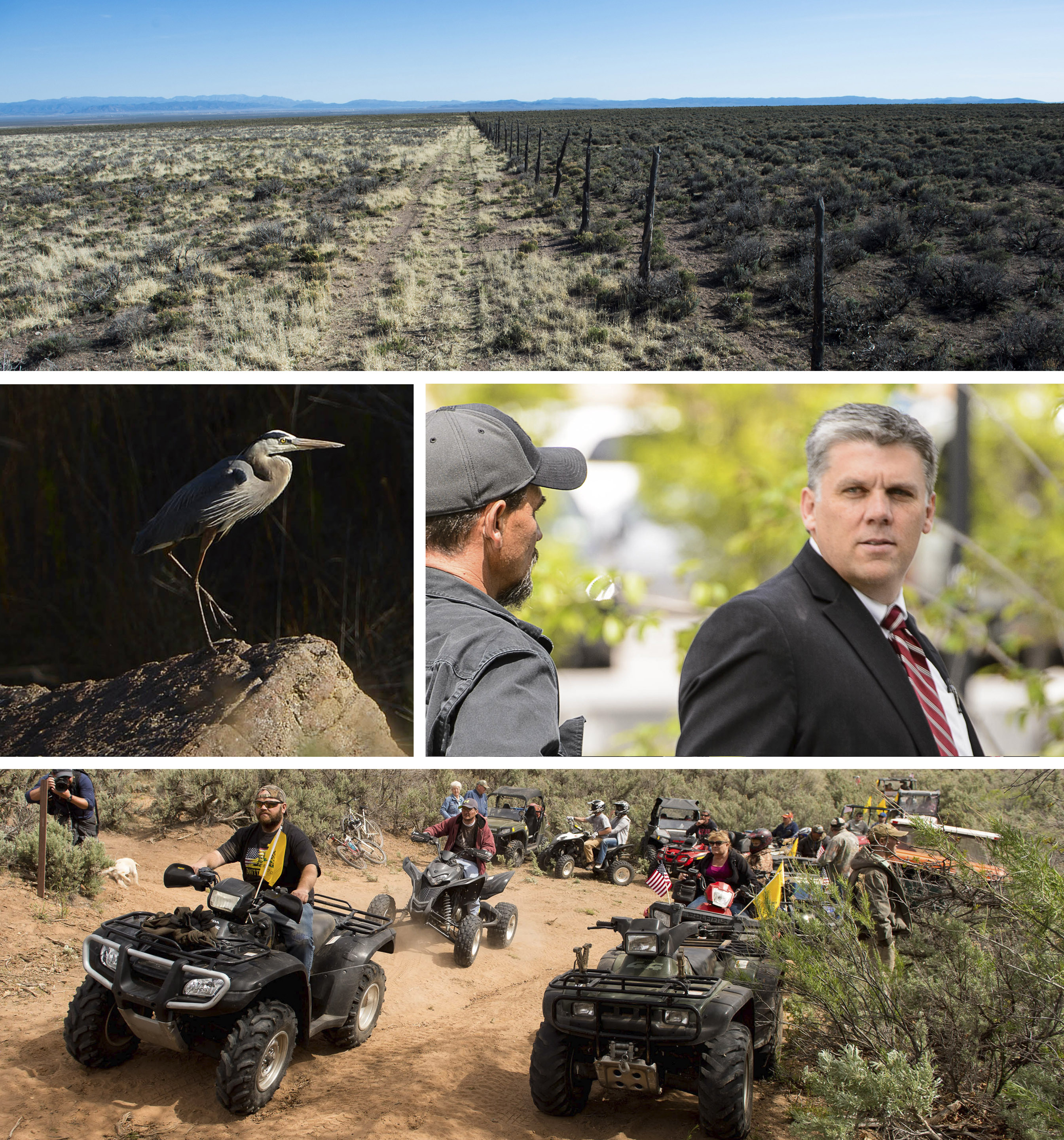 Trent Nelson | The Salt Lake Tribune
ATV riders cross into a restricted area of Recapture Canyon, which has been closed to motorized use since 2007. The protest on Saturday, May 10, 2014, north of Blanding, came after a call-to-action by San Juan County Commissioner Phil Lyman.