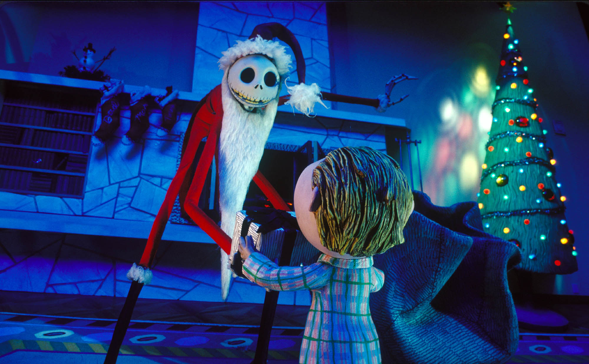 Jack Skellington tries to get the hang of this whole Christmas thing in ÒTim BurtonÕs The Nightmare Before Christmas,Ó now being re-released in 3D.
(Left) Jack Skellington (Chris Sarandon)
©Disney Enterprises, Inc. All rights reserved.
