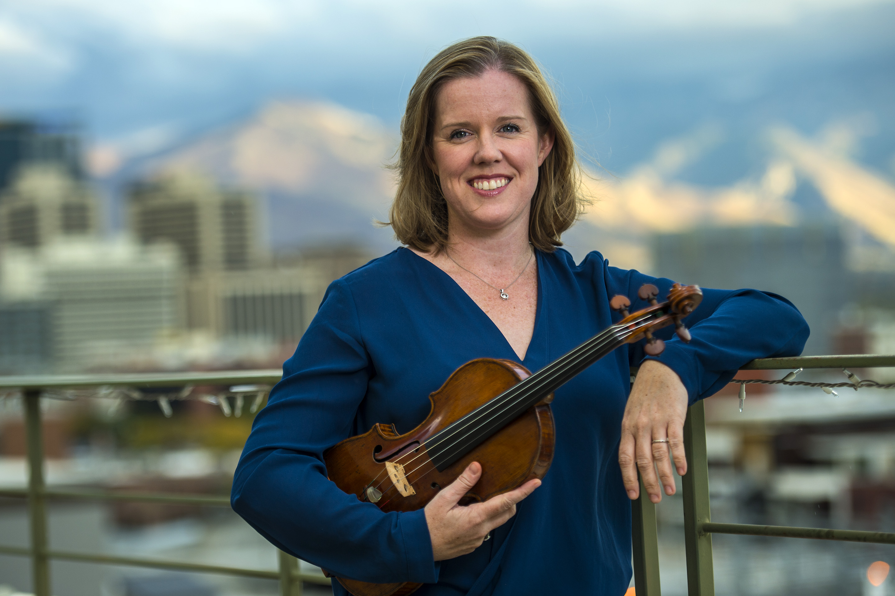 Chris Detrick | The Salt Lake Tribune
Utah Symphony Concertmaster Madeline Adkins poses for a portrait at The Salt Lake Tribune Tuesday October 18, 2016.