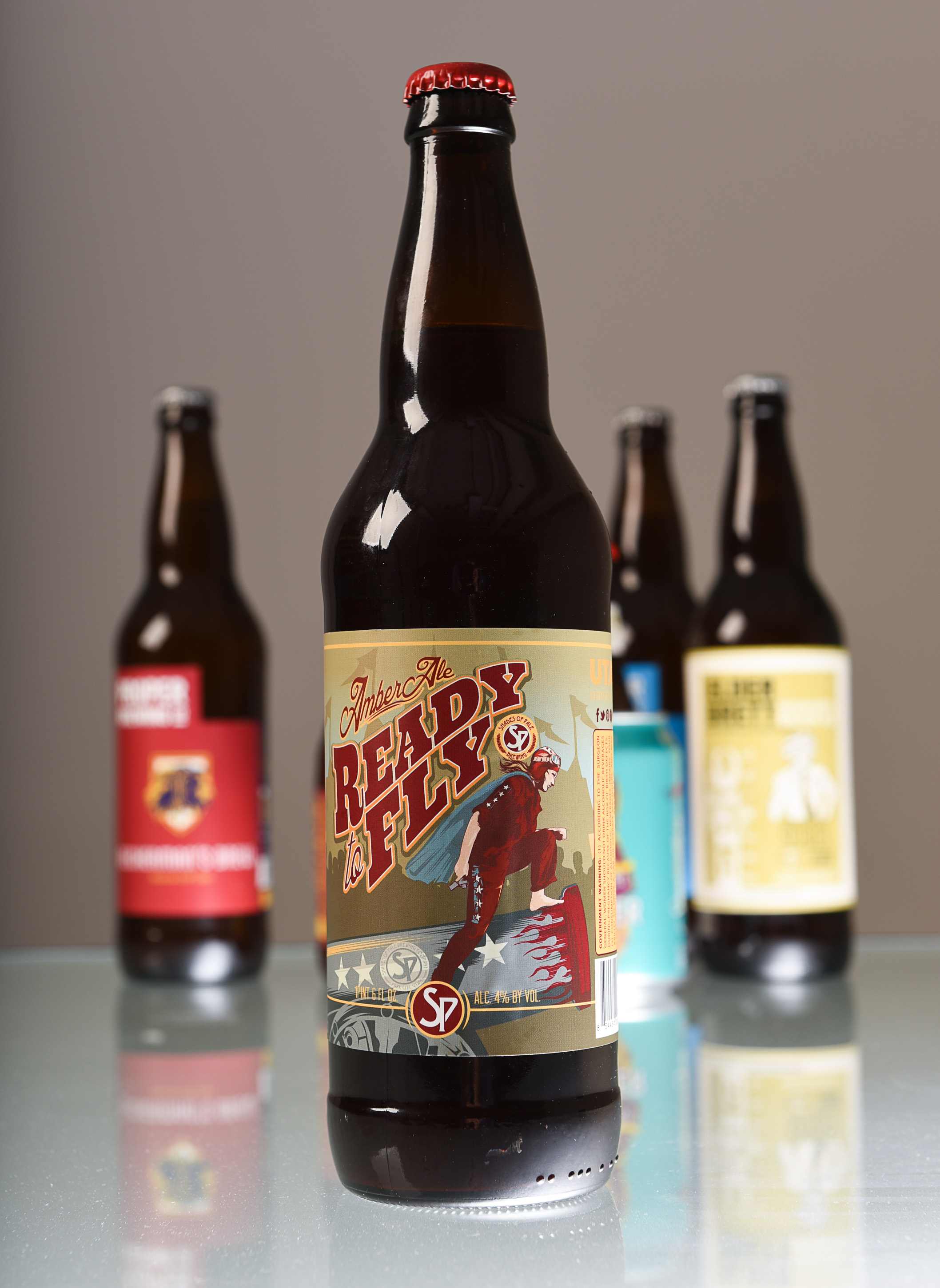 (Francisco Kjolseth | The Salt Lake Tribune) Utah's best beer names. Amber Ale Ready to Fly by Shades of Pale Brewing.