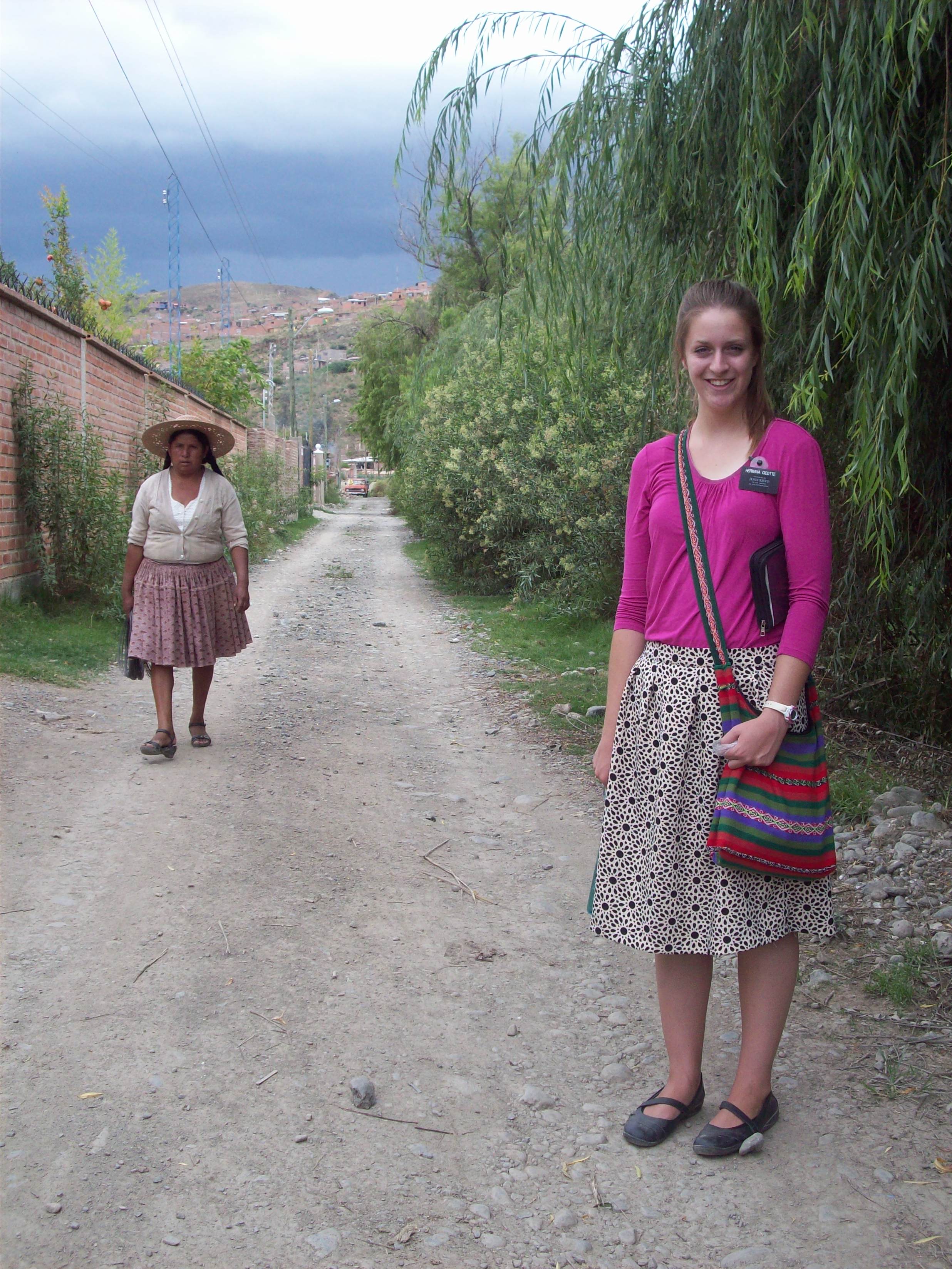 (Courtesy of Maddy Cicotte) Maddy Cicotte on her mission for The Church of Jesus Christ of Latter-day Saints in Bolivia in 2015-2016