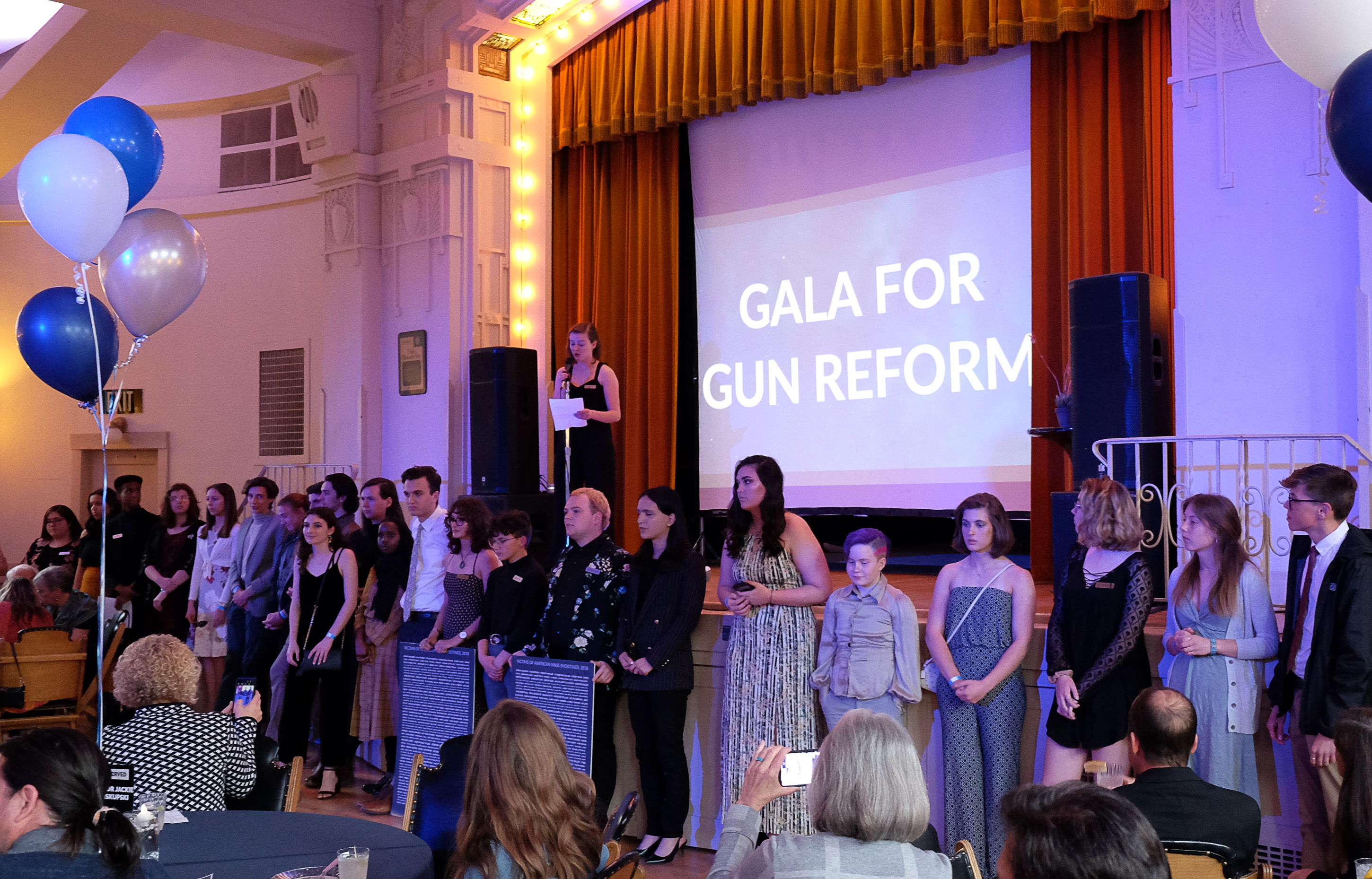 (Francisco Kjolseth | The Salt Lake Tribune) Presented by March for Our Lives Utah, students host a gala for gun reform at the Ladies Literary Club Clubhouse on Saturday, April 6, 2019.