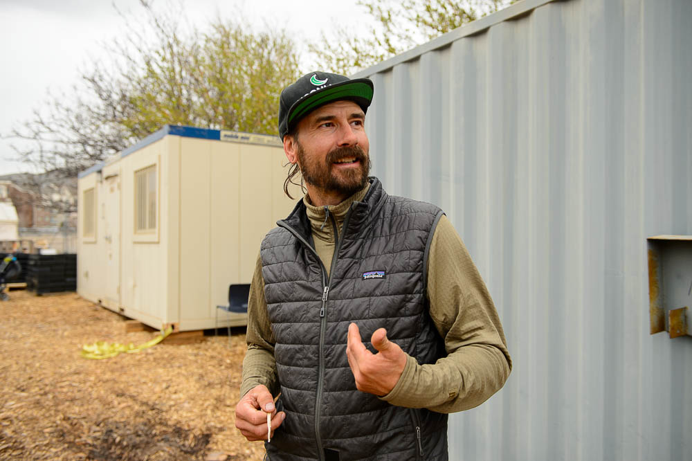 (Trent Nelson | The Salt Lake Tribune) James Loomis at Wasatch Community Gardens' downtown Salt Lake City location on Tuesday April 2, 2019.