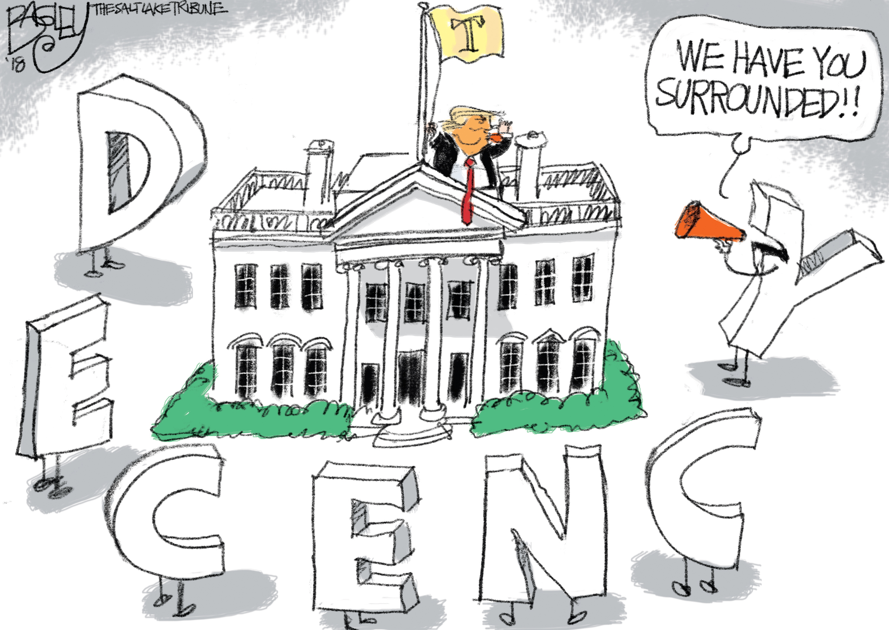This Pat Bagley cartoon appears in The Salt Lake Tribune on Tuesday, Aug. 28, 2018.