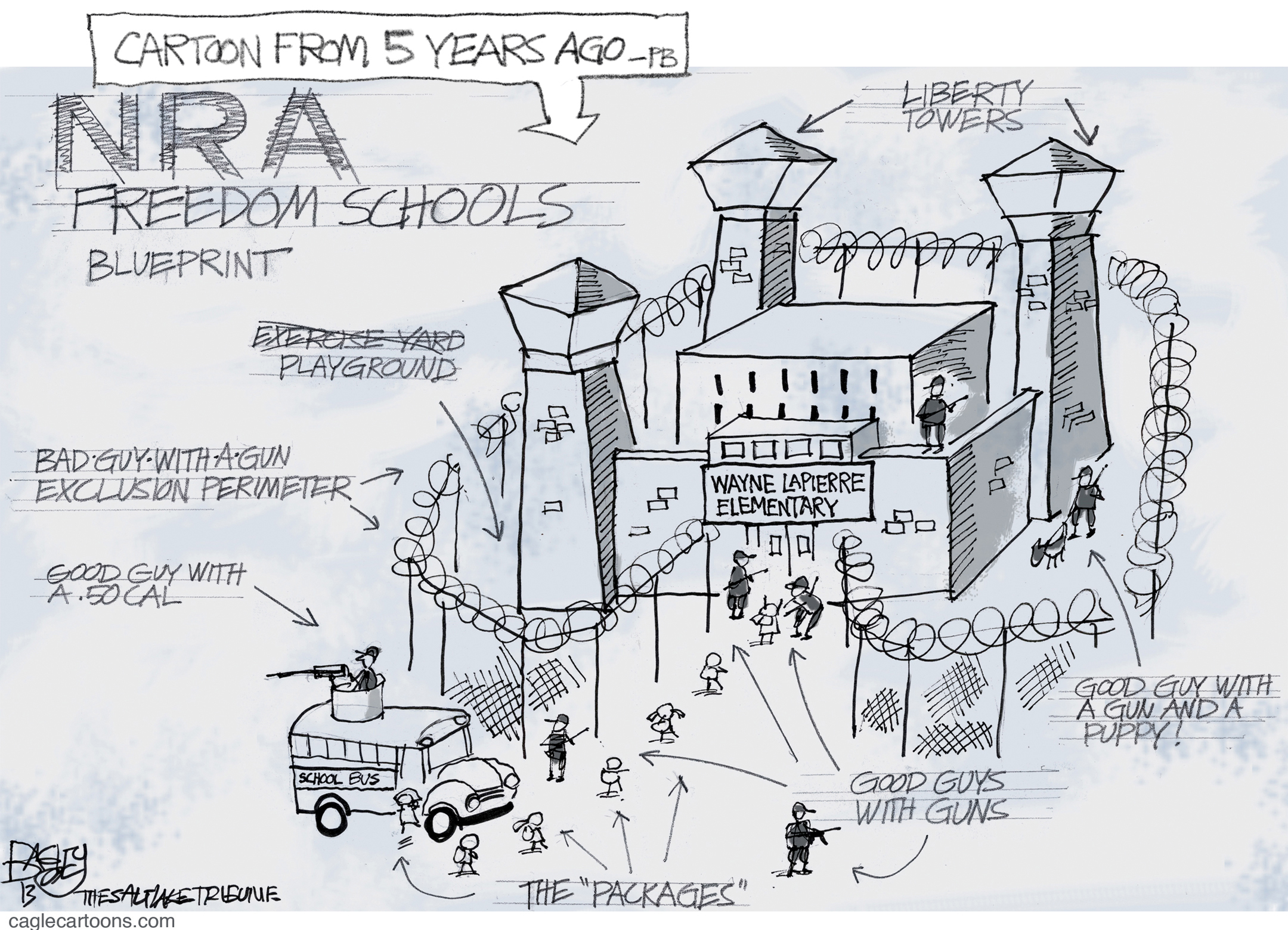 This Pat Bagley cartoon appears in The Salt Lake Tribune on Friday, Feb. 23, 2018.