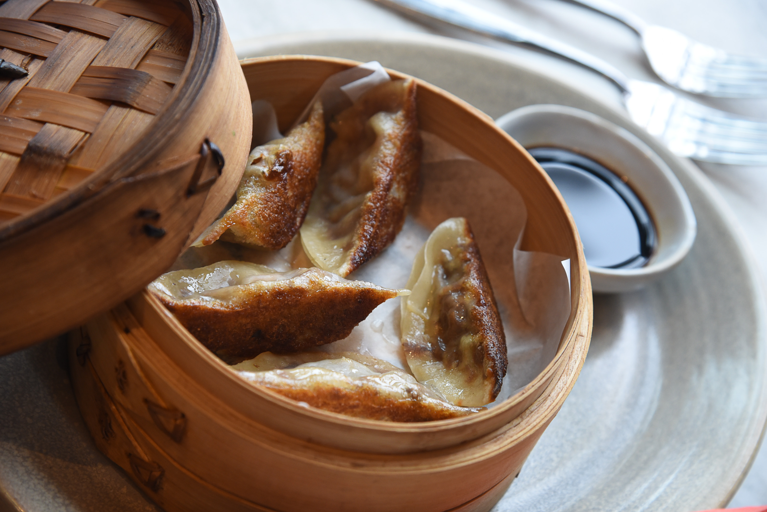 (Francisco Kjolseth | The Salt Lake Tribune) Daily gyoza at Hearth & Hill a new restaurant in Kimball Junction that serves upscale comfort food at 1153 Center Drive in the Newpark Retail Center is one of the new restaurants available to try before (or after) the Sundance Film Festival. 