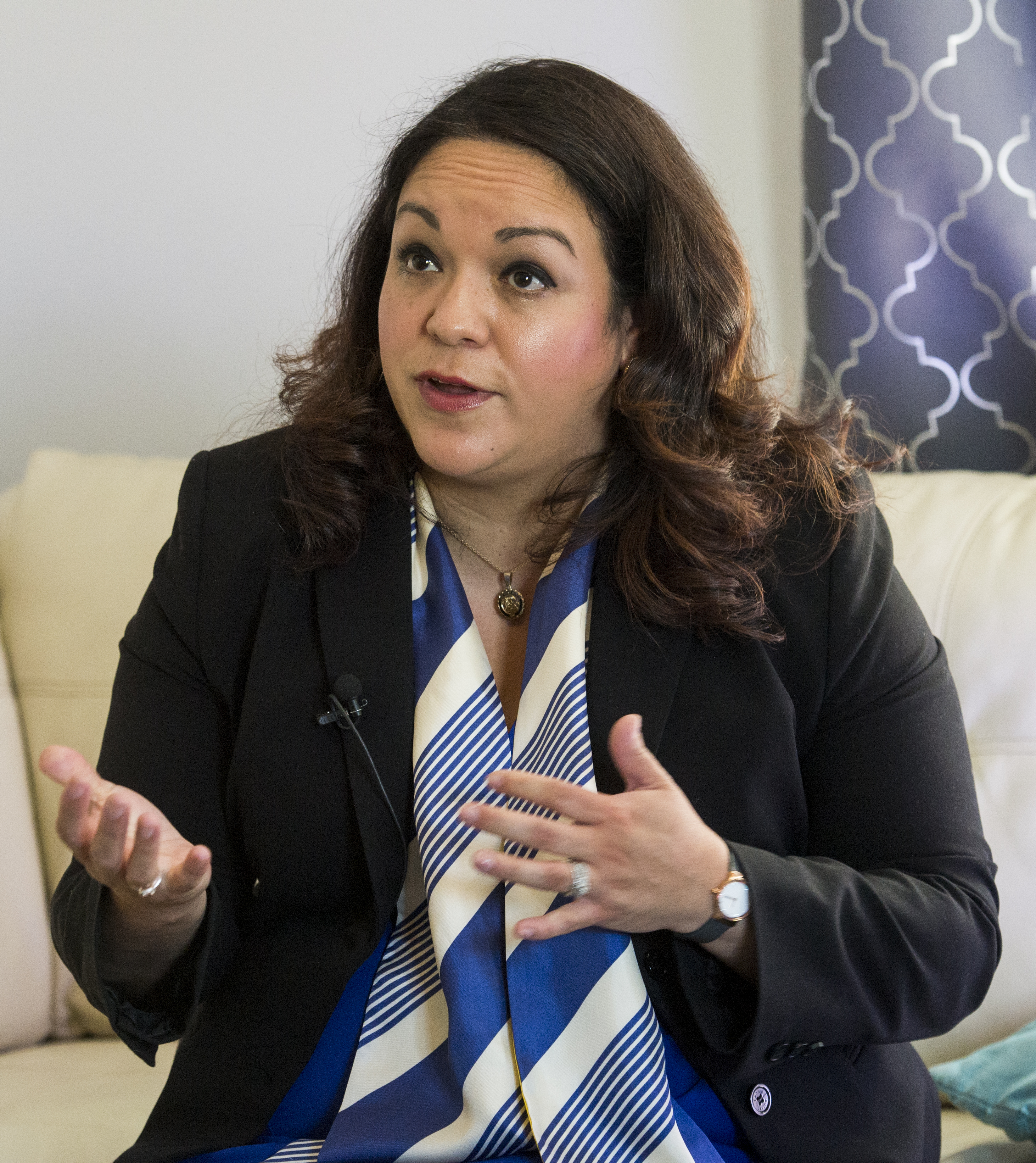 (Rick Egan | The Salt Lake Tribune) Sen. Luz Escamilla talks about the privacy of the online preschool UPSTART program. Escamilla is worried that Latino families aren't signing up because of privacy concerns, Friday, Sept. 21, 2018.