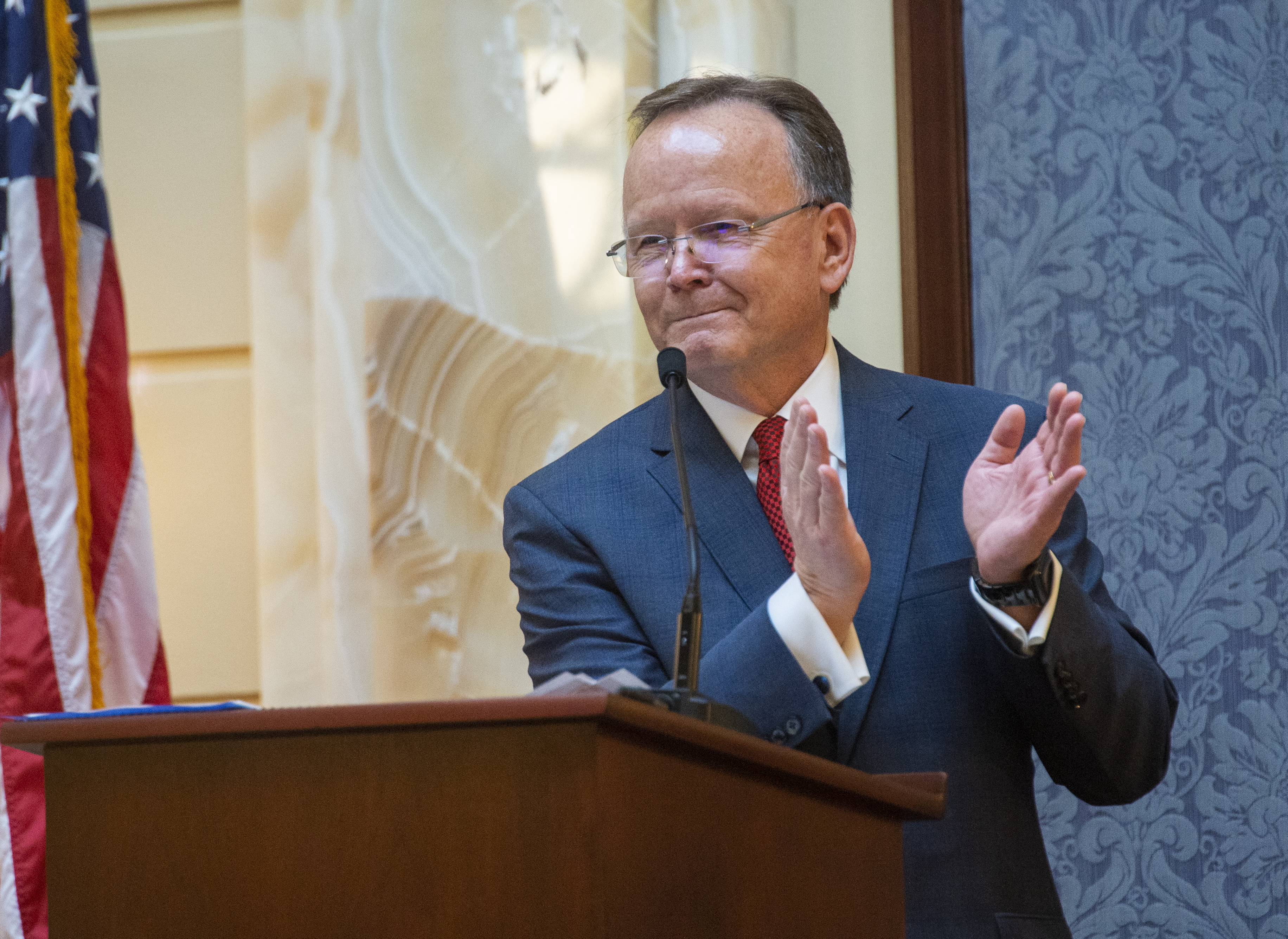 (Rick Egan | The Salt Lake Tribune) New Senate President Stuart Adams conducts business in the Utah State Senate on the first day of the 2019 legislative session at the Utah State Capitol, Monday, Jan. 28, 2019. 