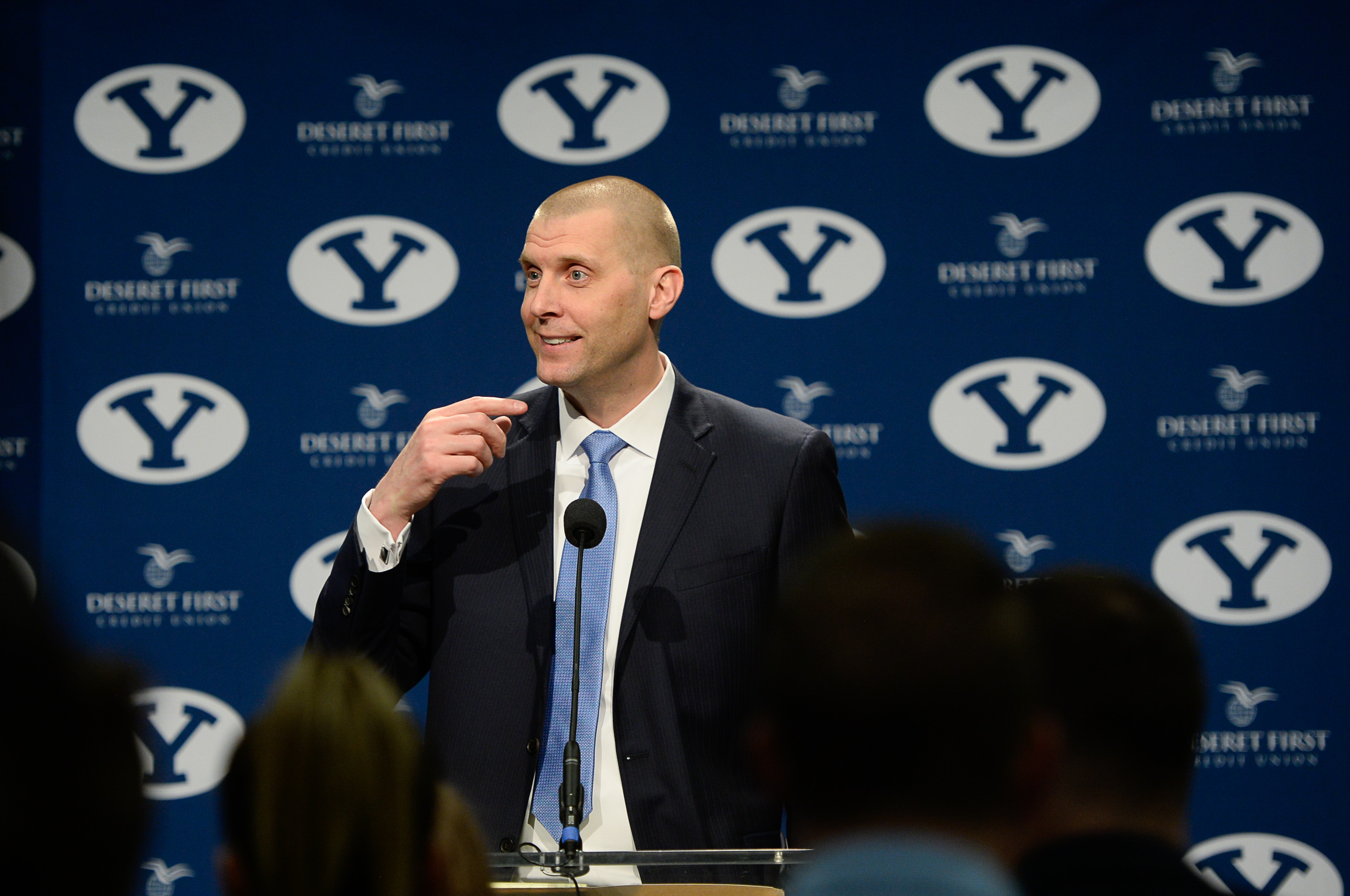 It is like nowhere else.' Mark Pope is raring to go as BYU's new men's  basketball coach.