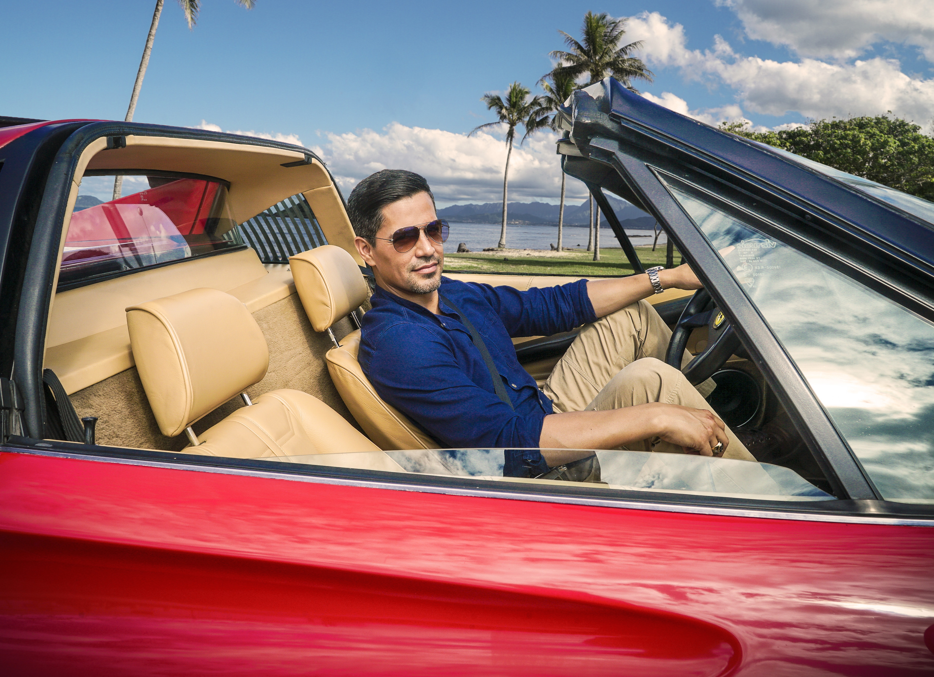 (Photo courtesy Karen Neal/CBS) Jay Hernandez as Thomas Magnum in “Magnum P.I.”
