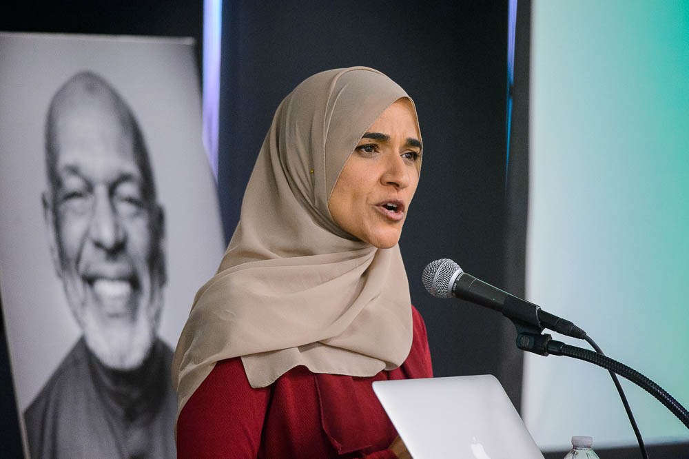 (Trent Nelson | The Salt Lake Tribune) Dalia Mogahed speaks at a luncheon hosted by the Utah Muslim Civic League in Salt Lake City on Tuesday, April 2, 2019.