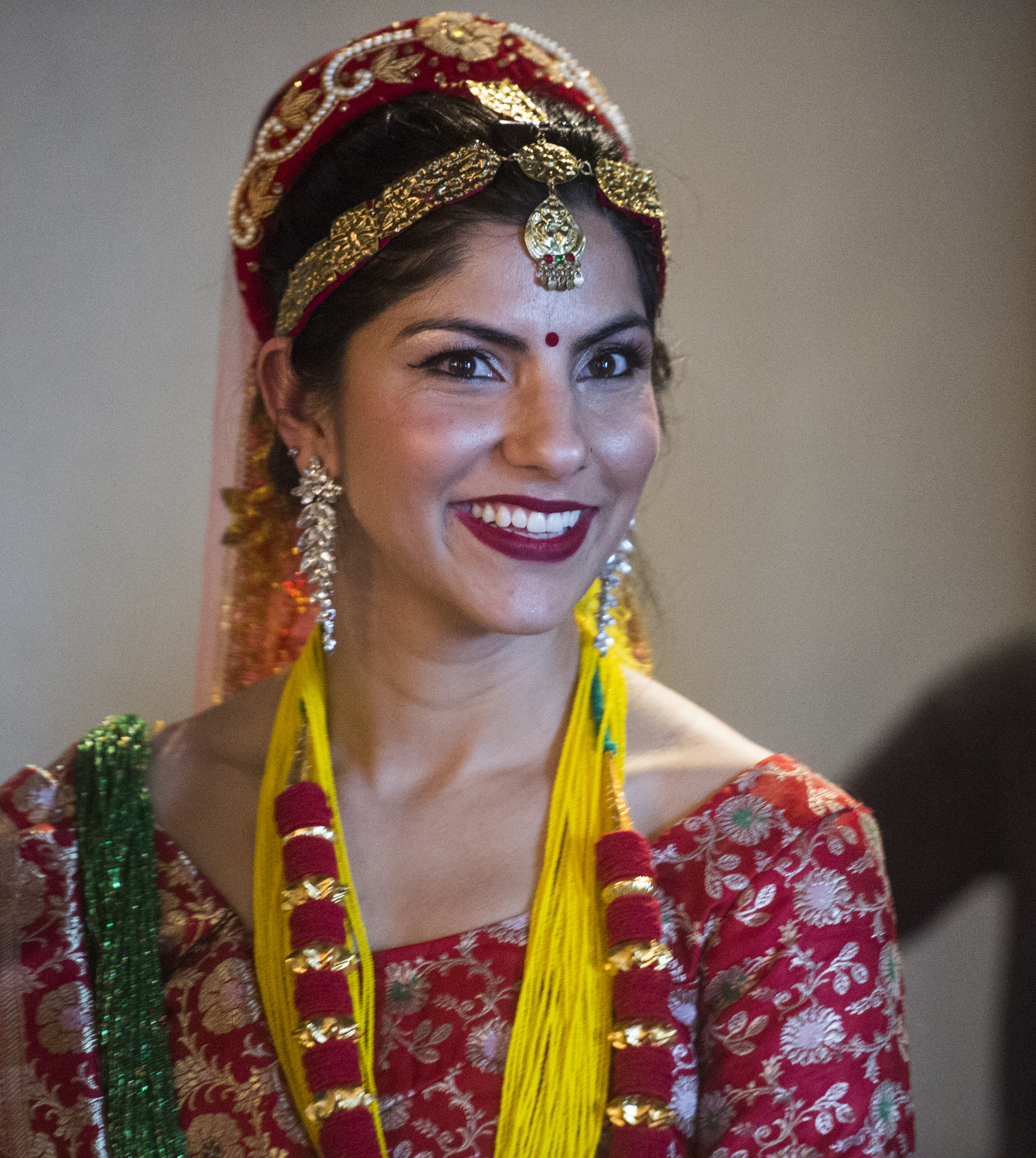 (Rick Egan | The Salt Lake Tribune) Anju Sharma prepares to walk the runway in her outfit from Nepal, at the 8th Annual Women of the World Fashion Show. The fashion show fund is raiser for the non-profit that seeks to help refugees settle in a new culture. Wednesday, March 7, 2018. 