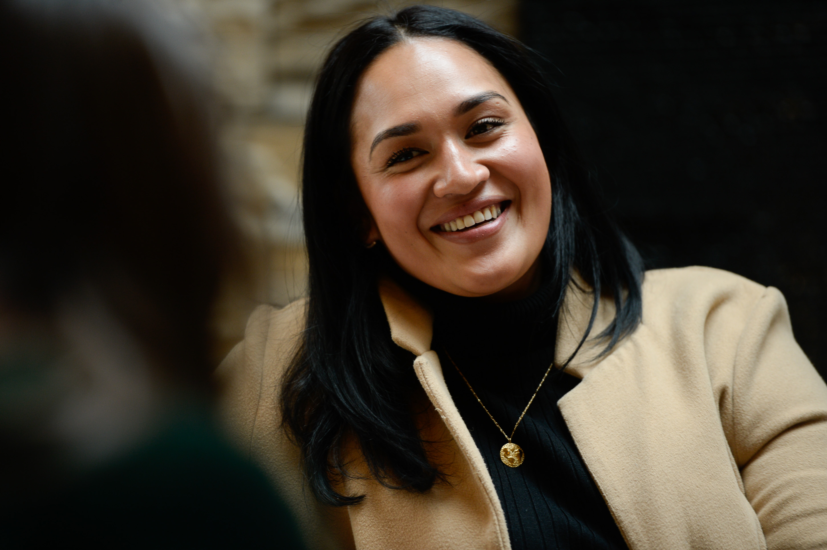 (Francisco Kjolseth | The Salt Lake Tribune) Veronica Pome’e, the first Polynesian woman to be featured in Sports Illustrated's swimsuit edition, visits Utah to speak at the sixth annual National Pacific Island Violence Prevention Conference held in Salt Lake City April 11-13, 2019.