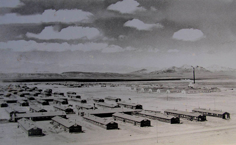 (Photo courtesy of The National Archives) Japanese internment camp of Topaz from World War II.