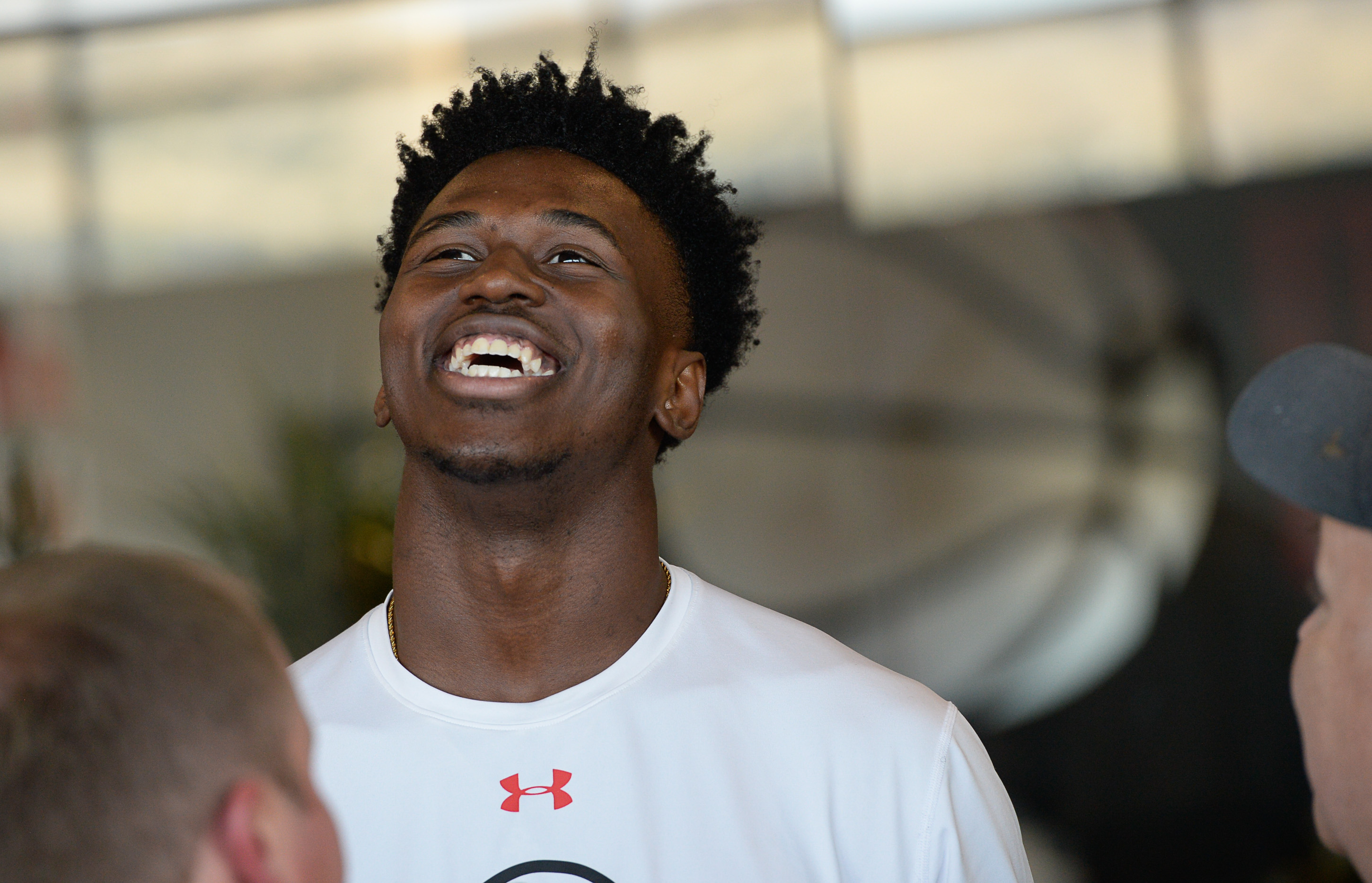 (Francisco Kjolseth | The Salt Lake Tribune) Donnie Tillman speaks with the press during media day at the Ute basketball practice facility on Wed. Sept. 26, 2018.