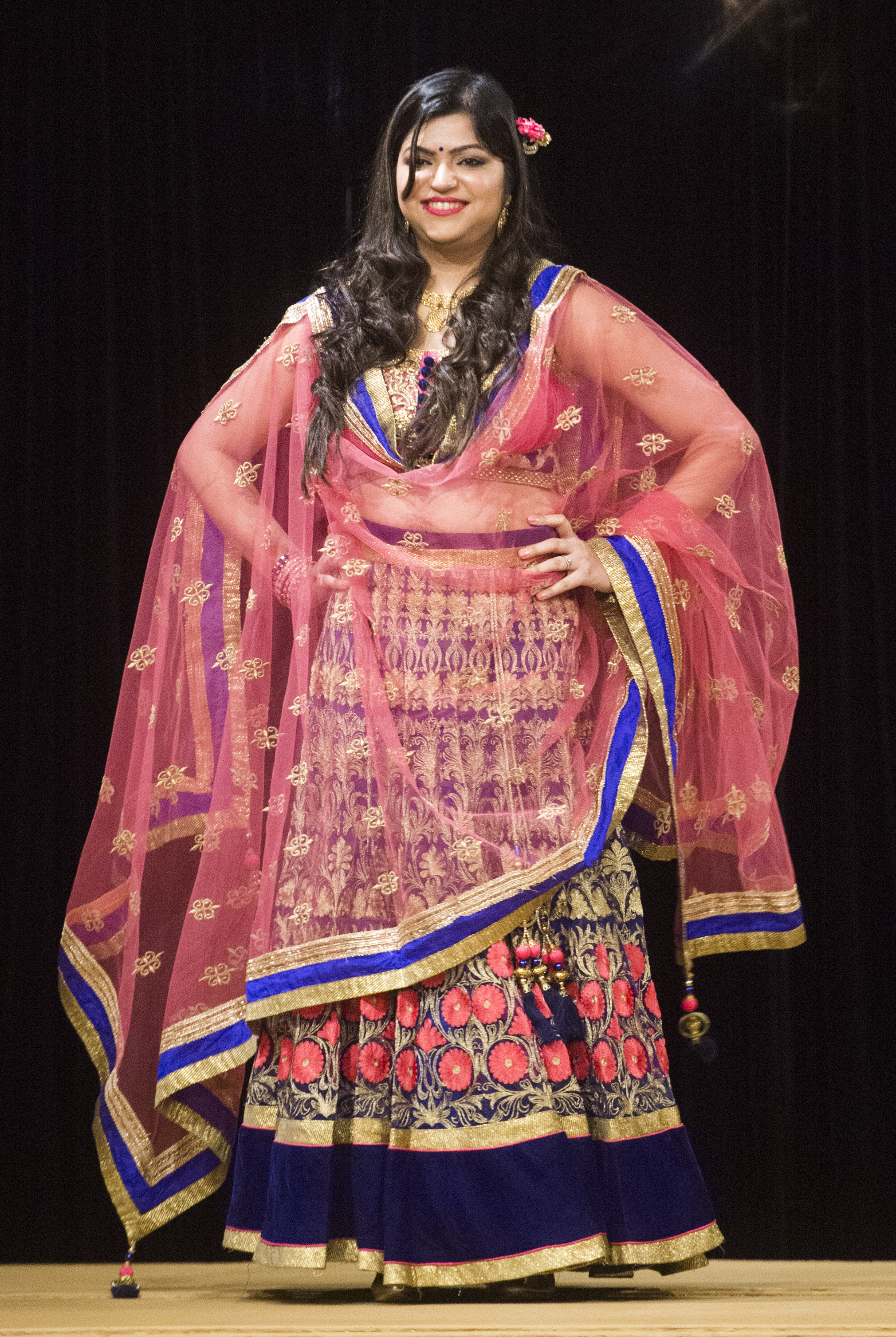 (Rick Egan | The Salt Lake Tribune) Priyanka Singh, India, walks the runway, at the 8th Annual Women of the World Fashion Show. The fashion show fund is raiser for the non-profit that seeks to help refugees settle in a new culture. Wednesday, March 7, 2018. 