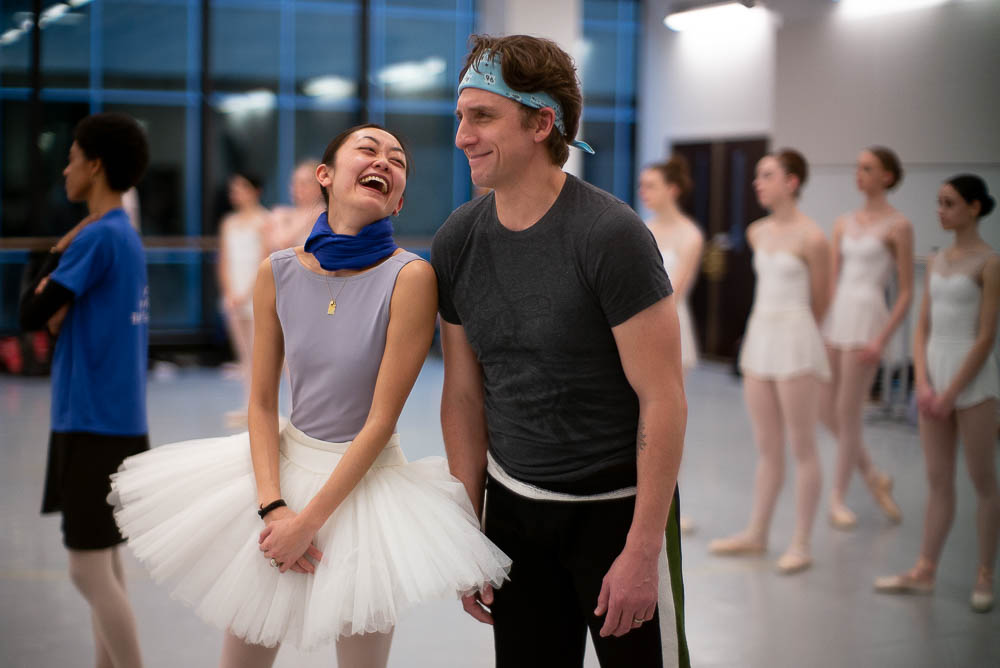 (Trent Nelson | The Salt Lake Tribune) Christopher Ruud, veteran dancer at Ballet West, is retiring after this season — with his last major role in the production of "Swan Lake" set for Feb. 8-23. He was photographed during rehearsal at the Capitol Theatre in Salt Lake City on Thursday Jan. 17, 2019. At left is Sayaka Ohtaki.