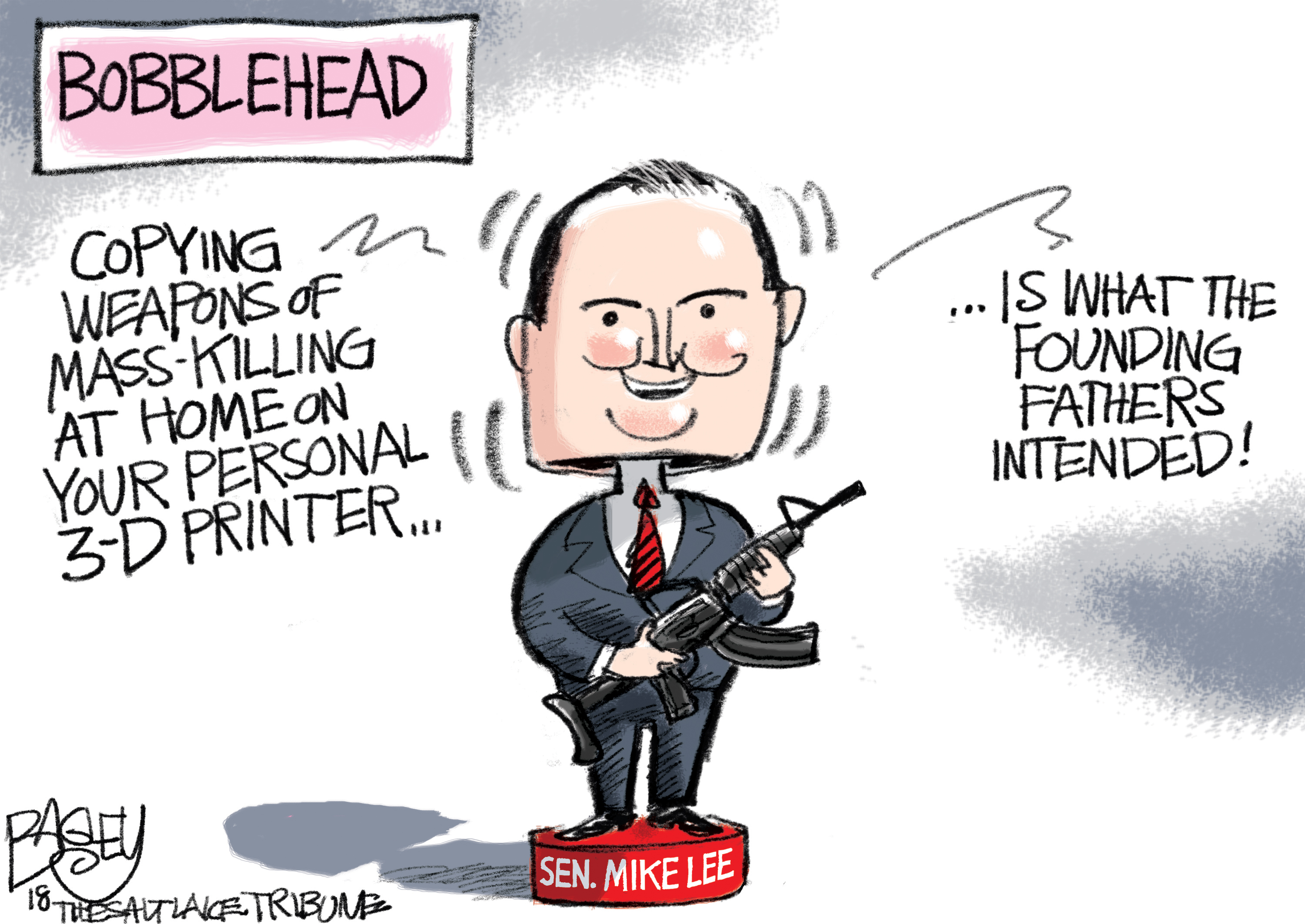 This Pat Bagley cartoon appears in The Salt Lake Tribune on Thursday, Aug. 2, 2018.
