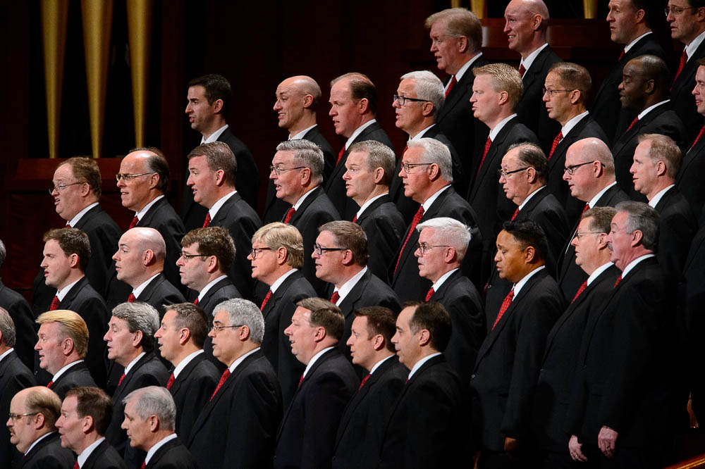 (Trent Nelson | The Salt Lake Tribune) The Tabernacle Choir at Temple Square during the morning session of the189th Annual General Conference of The Church of Jesus Christ of Latter-day Saints in Salt Lake City on Sunday April 7, 2019.