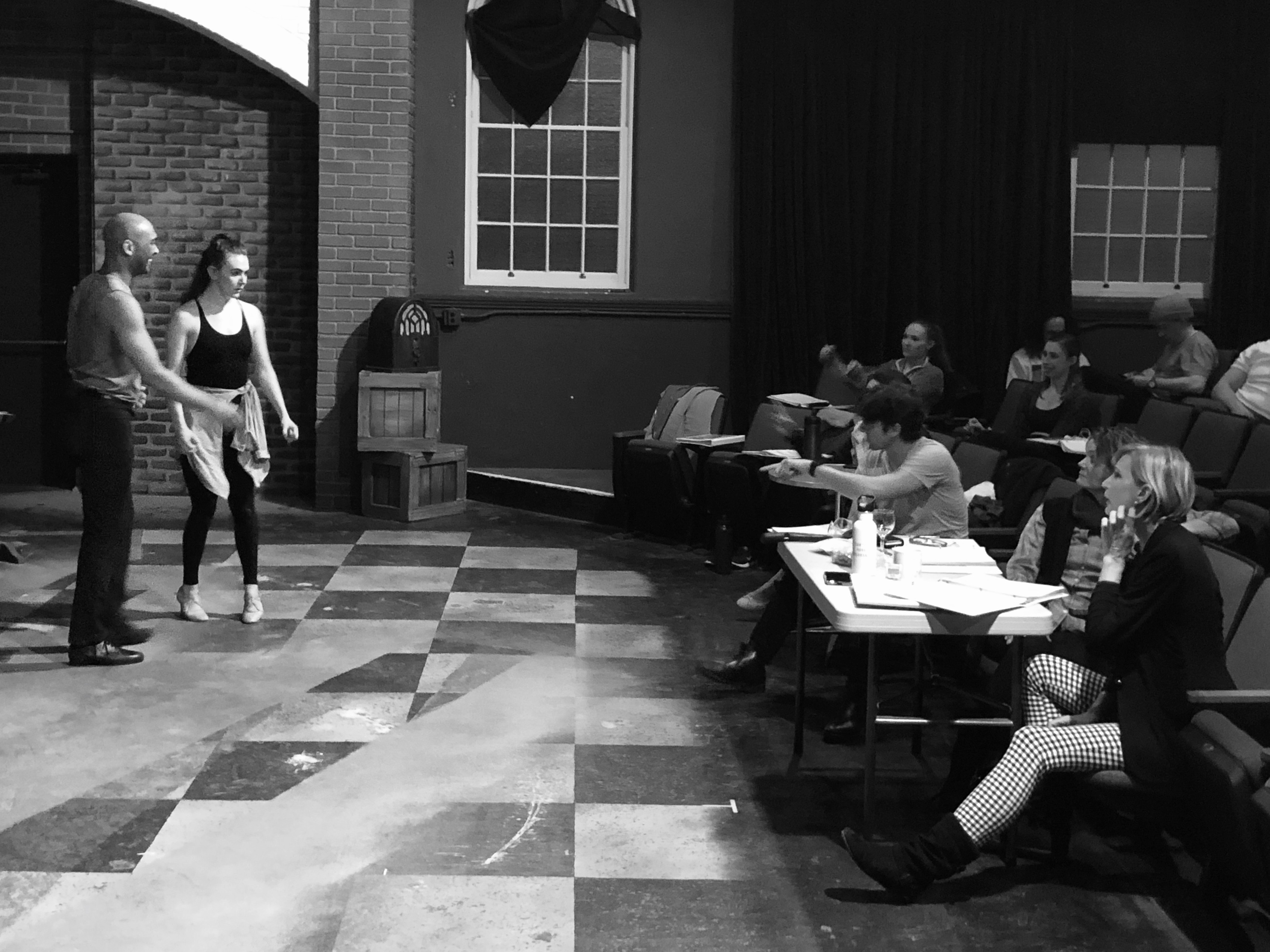 (Photo courtesy Joshua Black/Salt Lake Acting Company) Darrell T. Joe and Mikki Reeve perform for a focus group during a March rehearsal of “Silent Dancer.”