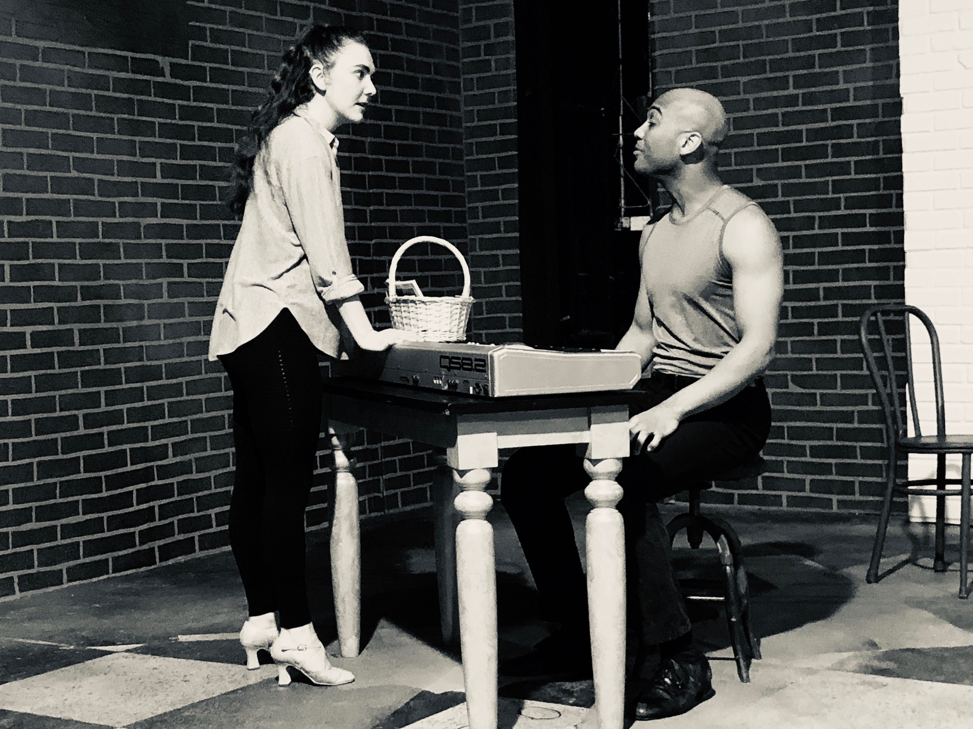 (Photo courtesy Joshua Black/Salt Lake Acting Company) Darrell T. Joe and Mikki Reeve rehearse for “Silent Dancer.”