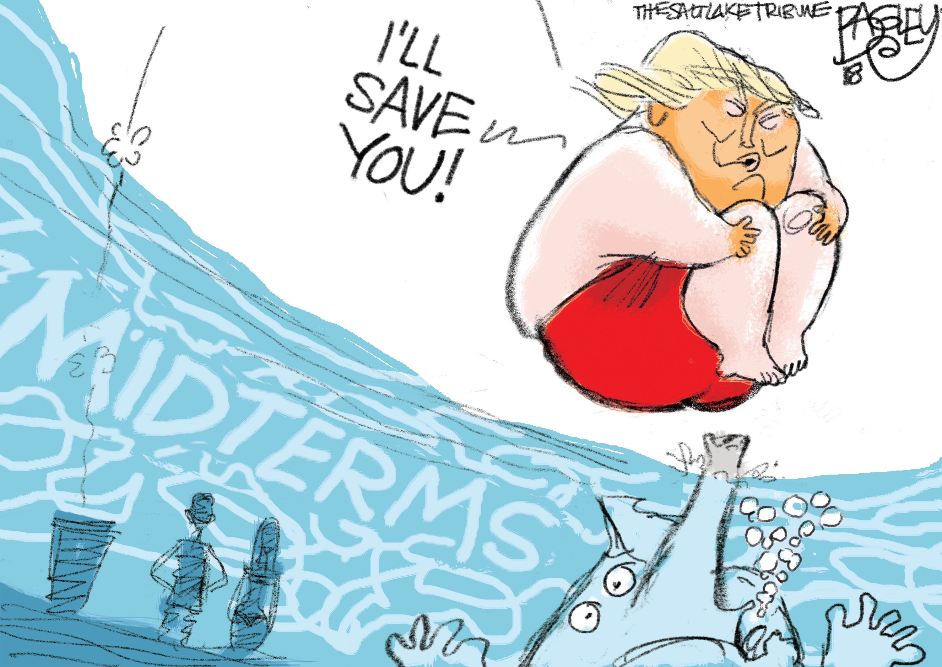 This Pat Bagley cartoon appears in The Salt Lake Tribune on Sunday, Sept. 2, 2018.