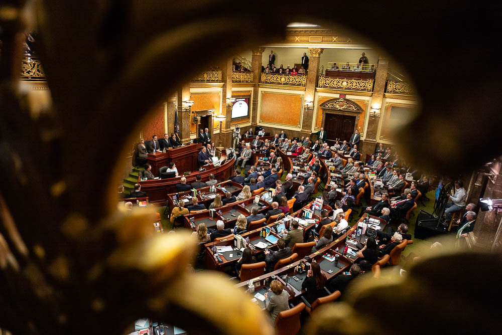 (Trent Nelson | The Salt Lake Tribune) Governor Gary Herbert delivers his State of the State address at the Utah Capitol in Salt Lake City on Wednesday Jan. 30, 2019.