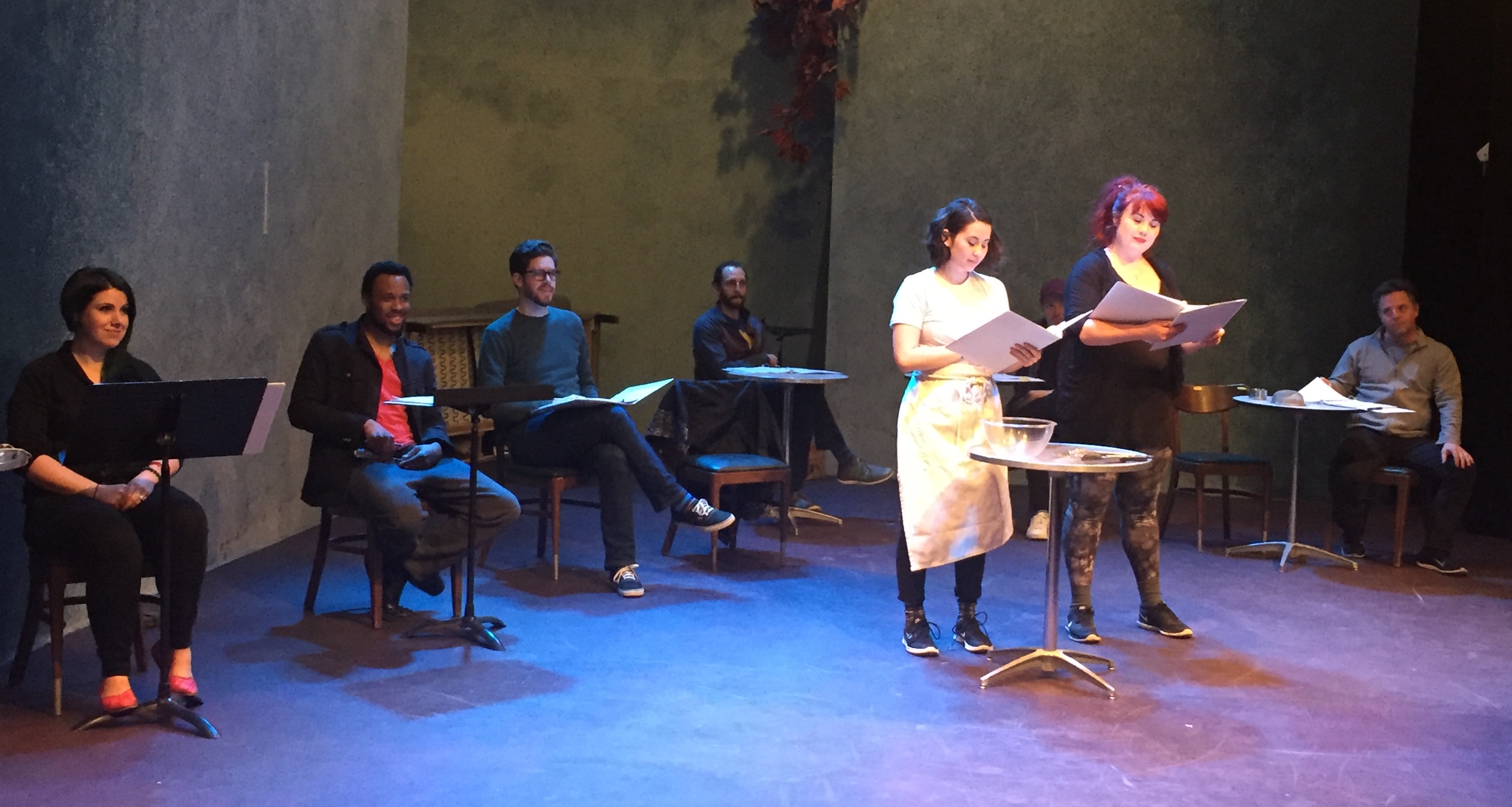 (Photo courtesy Shannon Musgrave/Salt Lake Acting Company) The cast of Salt Lake Acting Company’s New Play Sounding Series at a March 2018 reading of “Silent Dancer.”