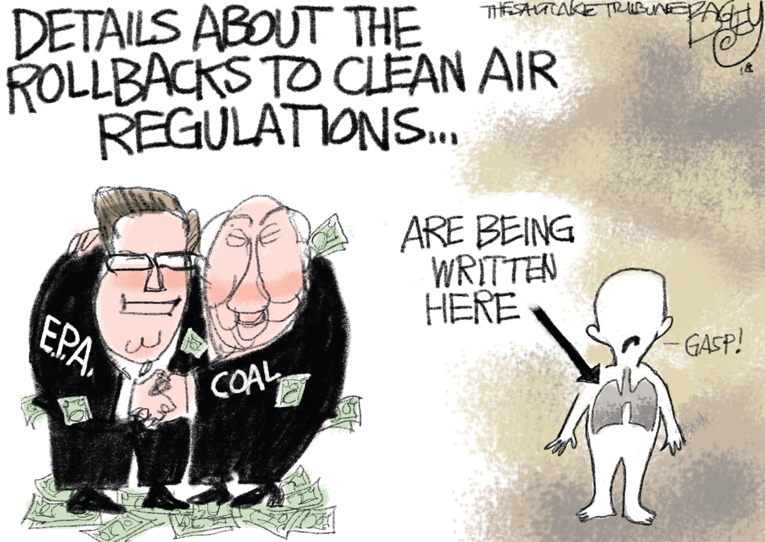 This Pat Bagley cartoon appears in The Salt Lake Tribune on Friday, Dec. 28, 2018.