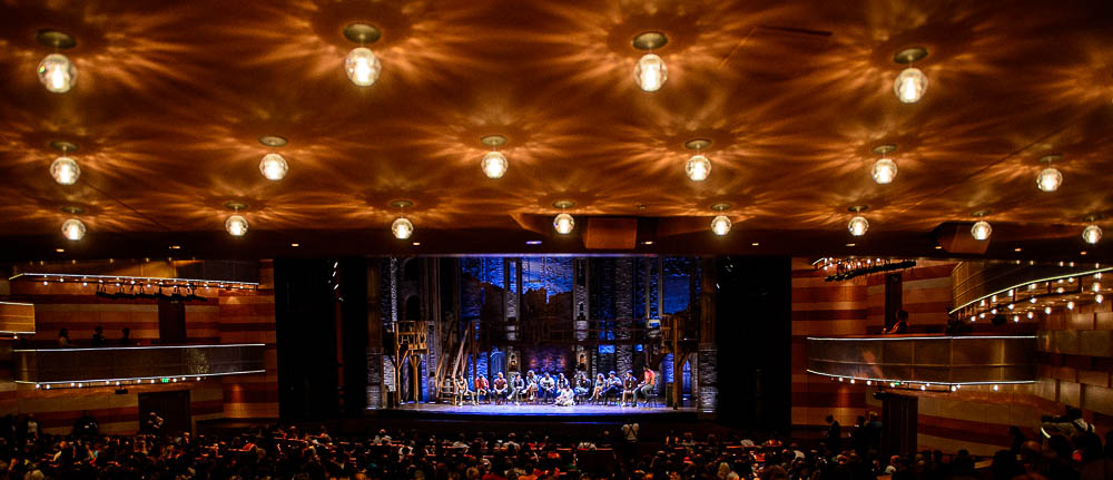 (Trent Nelson | The Salt Lake Tribune) The cast of "Hamilton" answer questions from students in the Hamilton Education Project, or EduHam, at the Eccles Theater in Salt Lake City, Friday May 4, 2018.