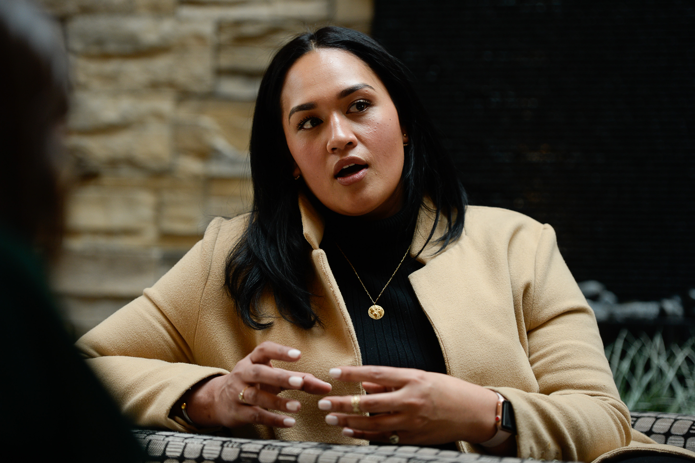 (Francisco Kjolseth | The Salt Lake Tribune) Veronica Pome’e, the first Polynesian woman to be featured in Sports Illustrated's swimsuit edition, visits Utah to speak at the sixth annual National Pacific Island Violence Prevention Conference held in Salt Lake City April 11-13, 2019.