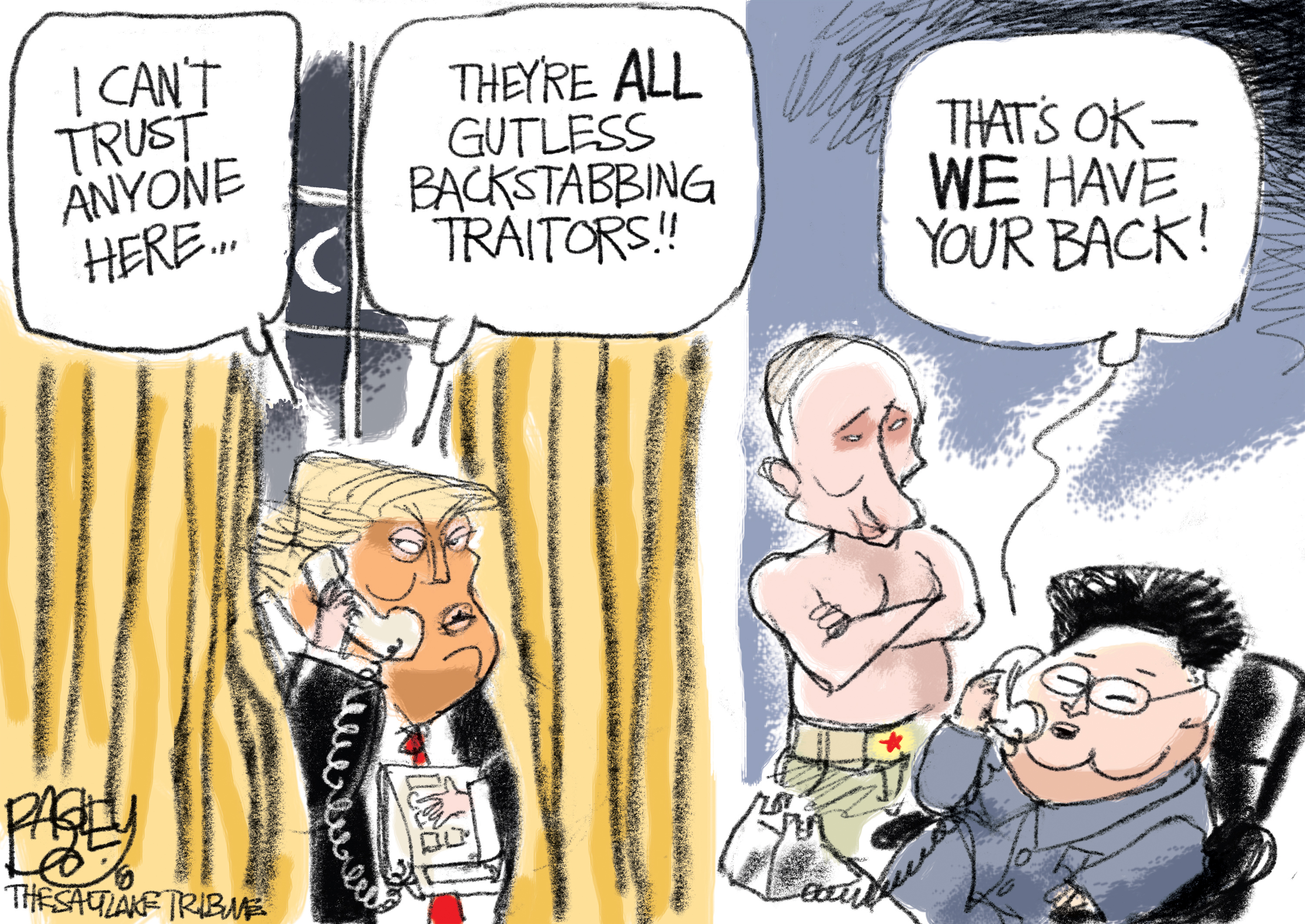 This Pat Bagley cartoon appears in The Salt Lake Tribune on Friday, Sept. 7, 2018.