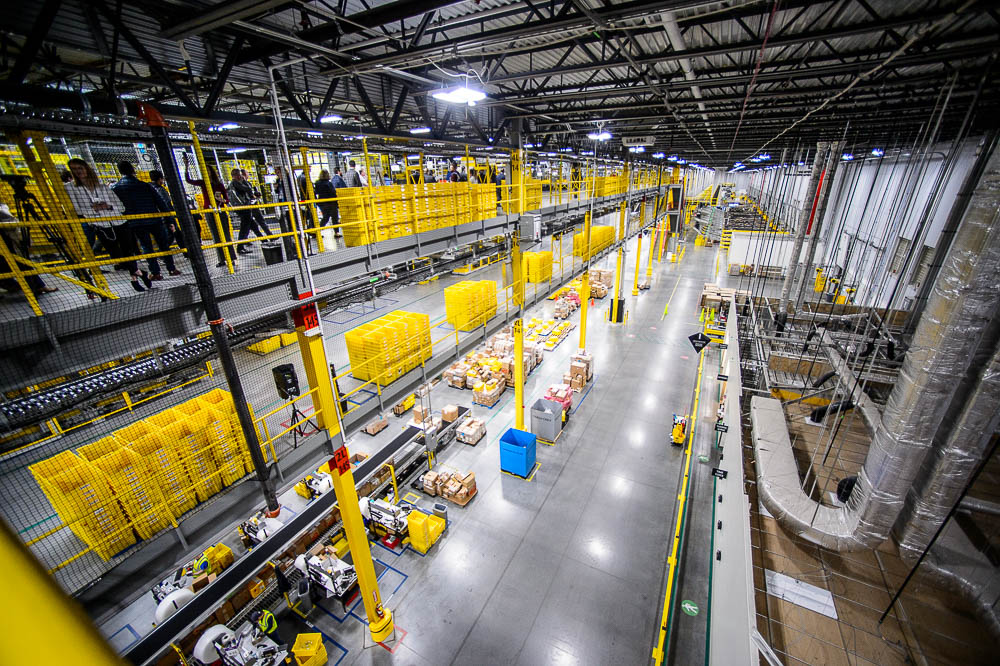(Trent Nelson | The Salt Lake Tribune) Amazon's fulfillment center in Salt Lake City on Wednesday April 17, 2019.