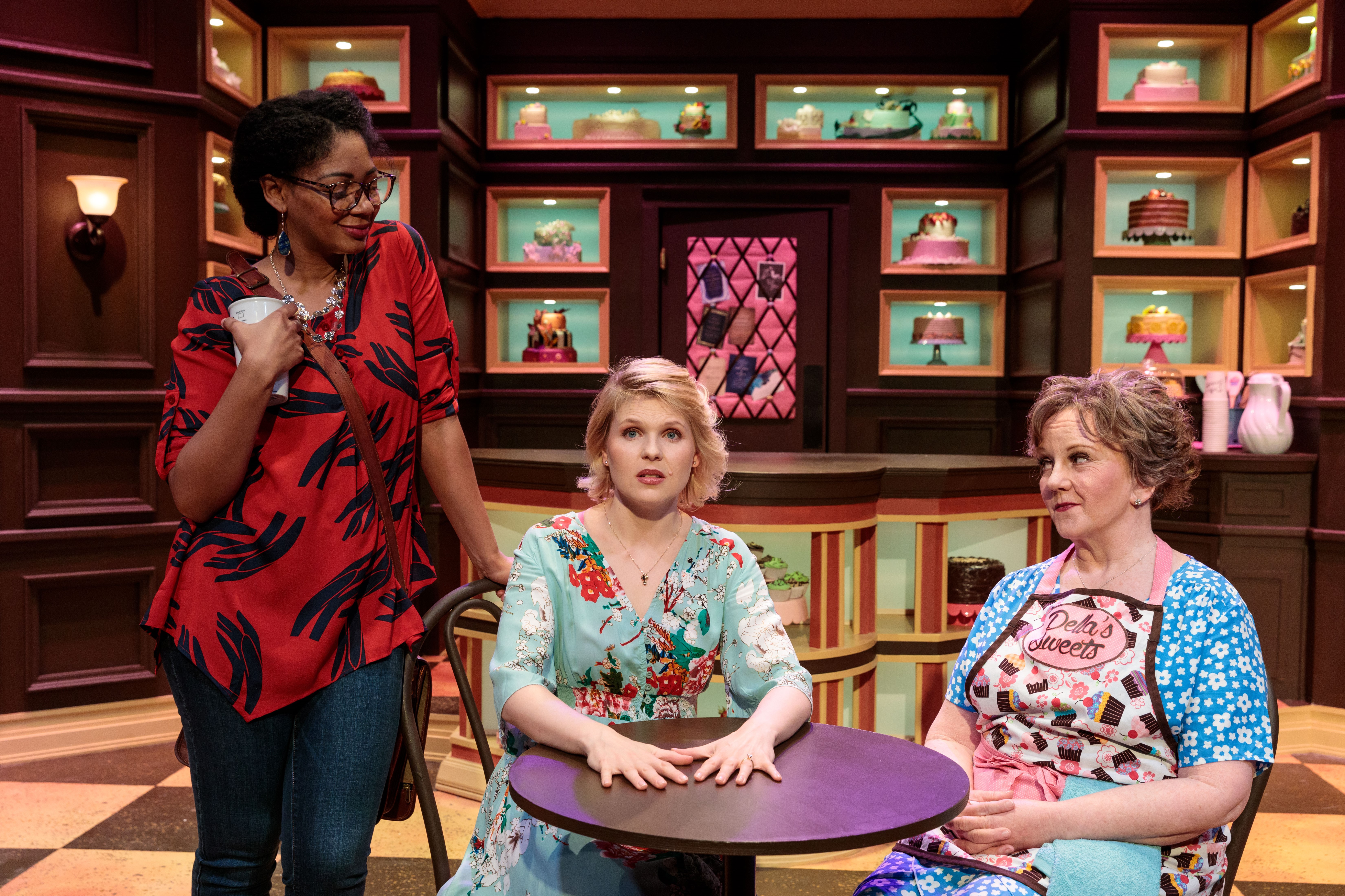 (Photo courtesy of dav.d daniels | dav.d photography) Latoya Cameron, left, Carianne H. Jones, center, and Betsy West in Salt Lake Acting Company’s production of "The Cake" by Bekah Brunstetter.