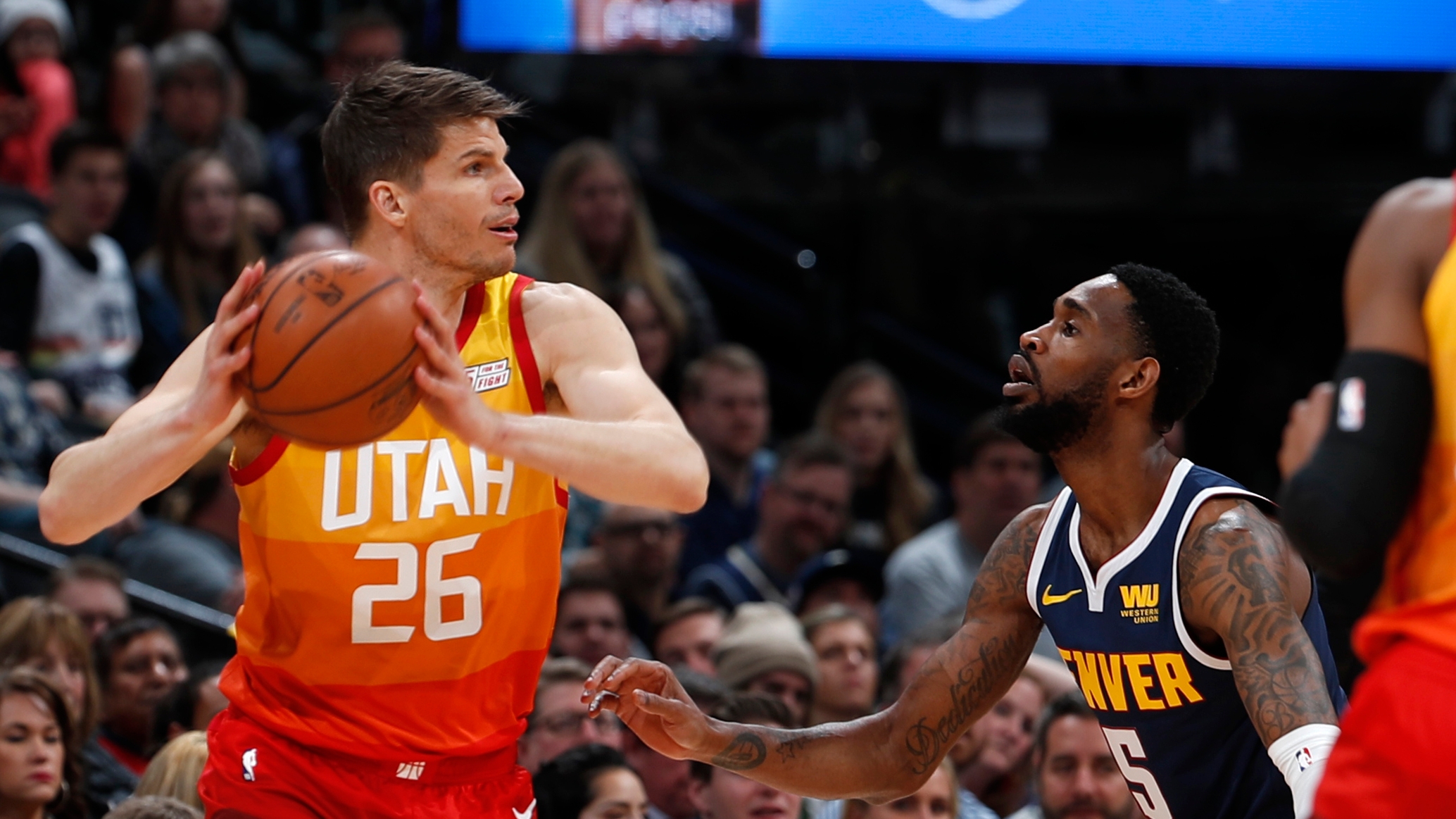 Jazz overcome all obstacles in a 111-104 victory over the Denver 