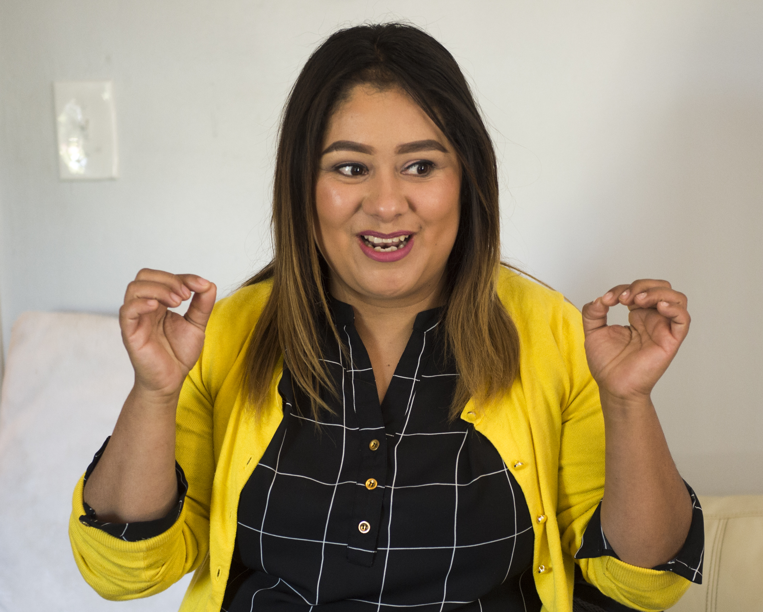 (Rick Egan | The Salt Lake Tribune) Rocio Santana talks about her kids' experience in the UPSTART online preschool, Friday, Sept. 21, 2018.