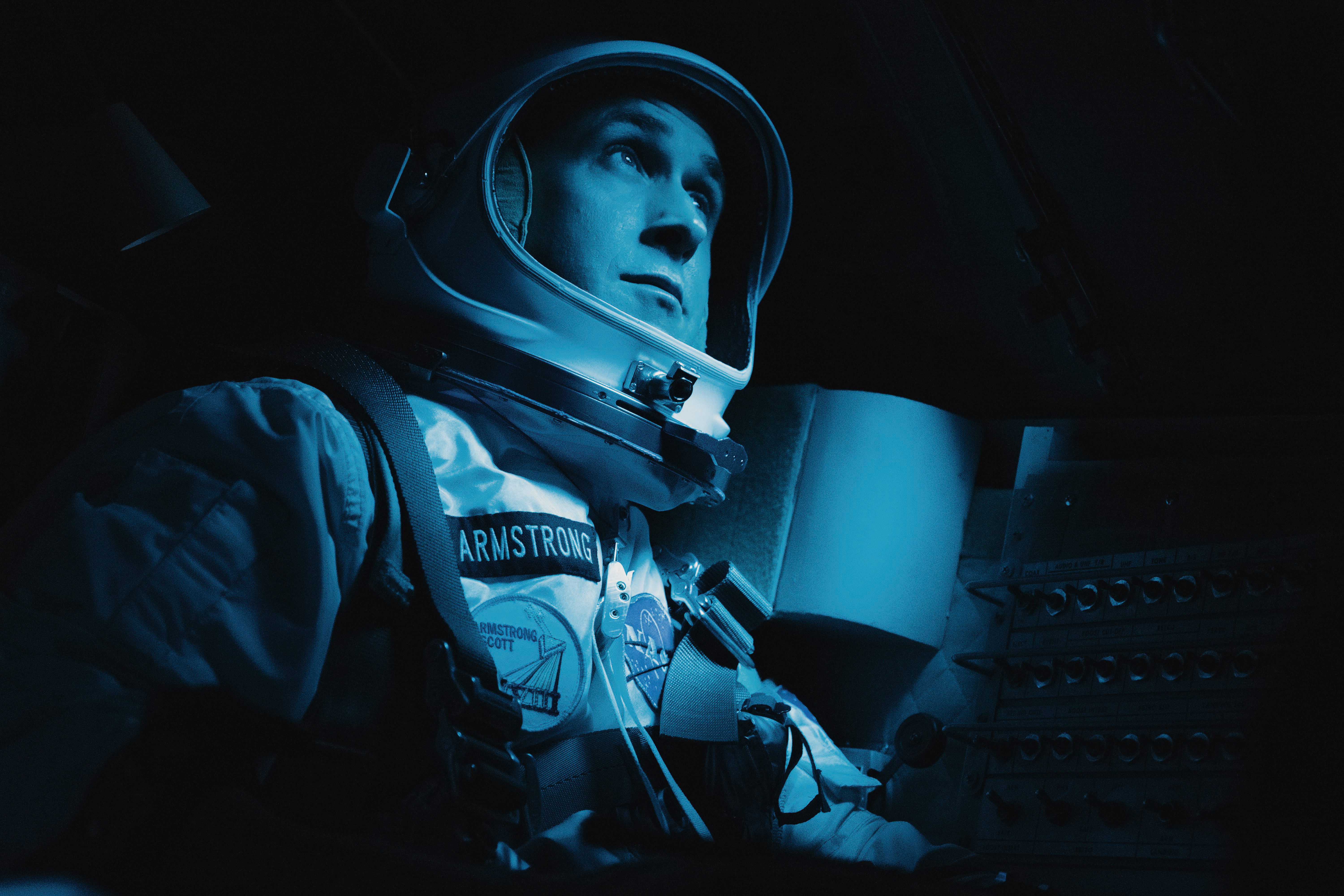 (Daniel McFadden | Universal) Ryan Gosling as Neil Armstrong in "First Man," directed by filmmaker Damien Chazelle.