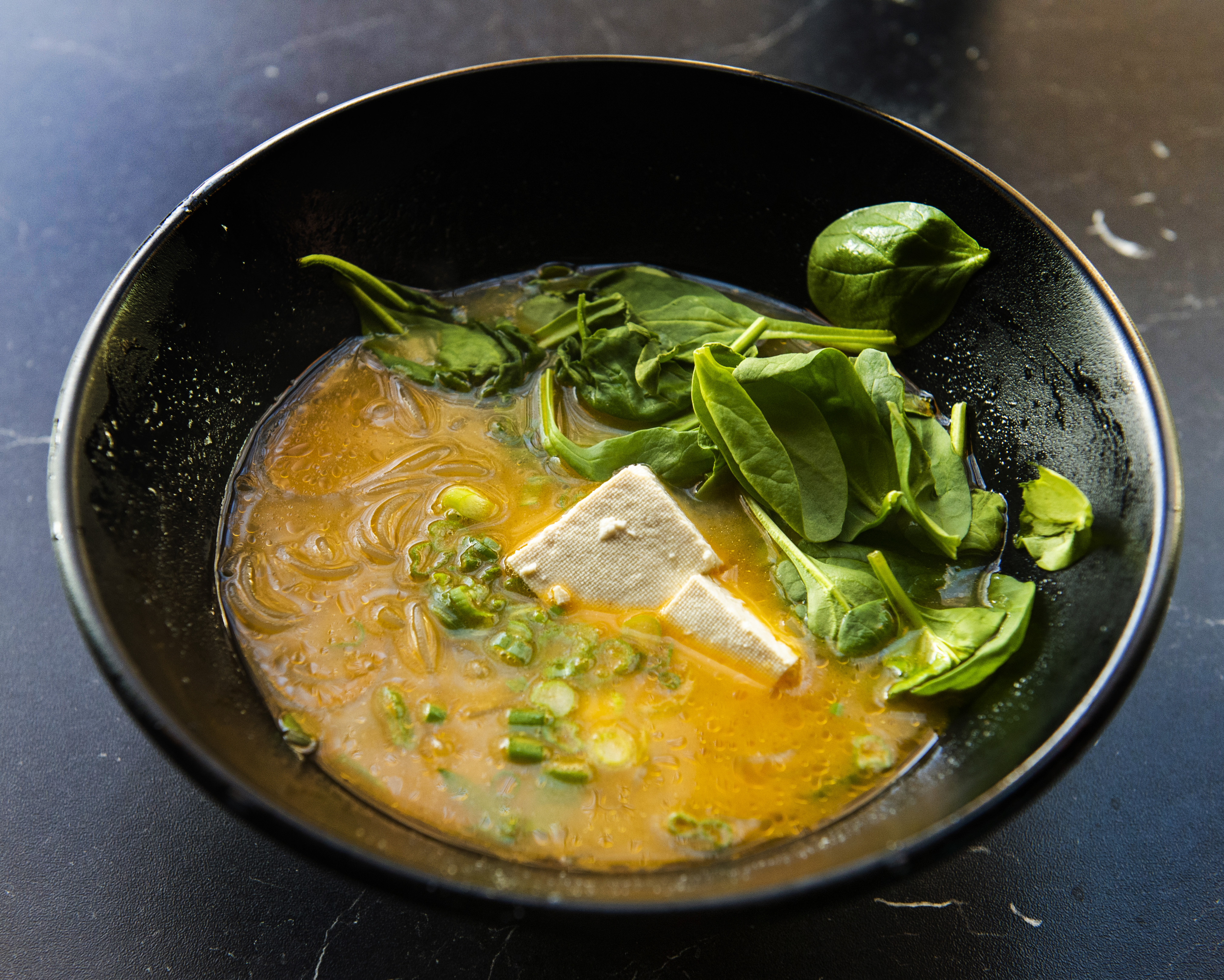 (Rick Egan | The Salt Lake Tribune) Veggie Ramen with Miso broth and tofu at the Ramen Bar in Salt Lake City, Wednesday, Jan. 16, 2019. 