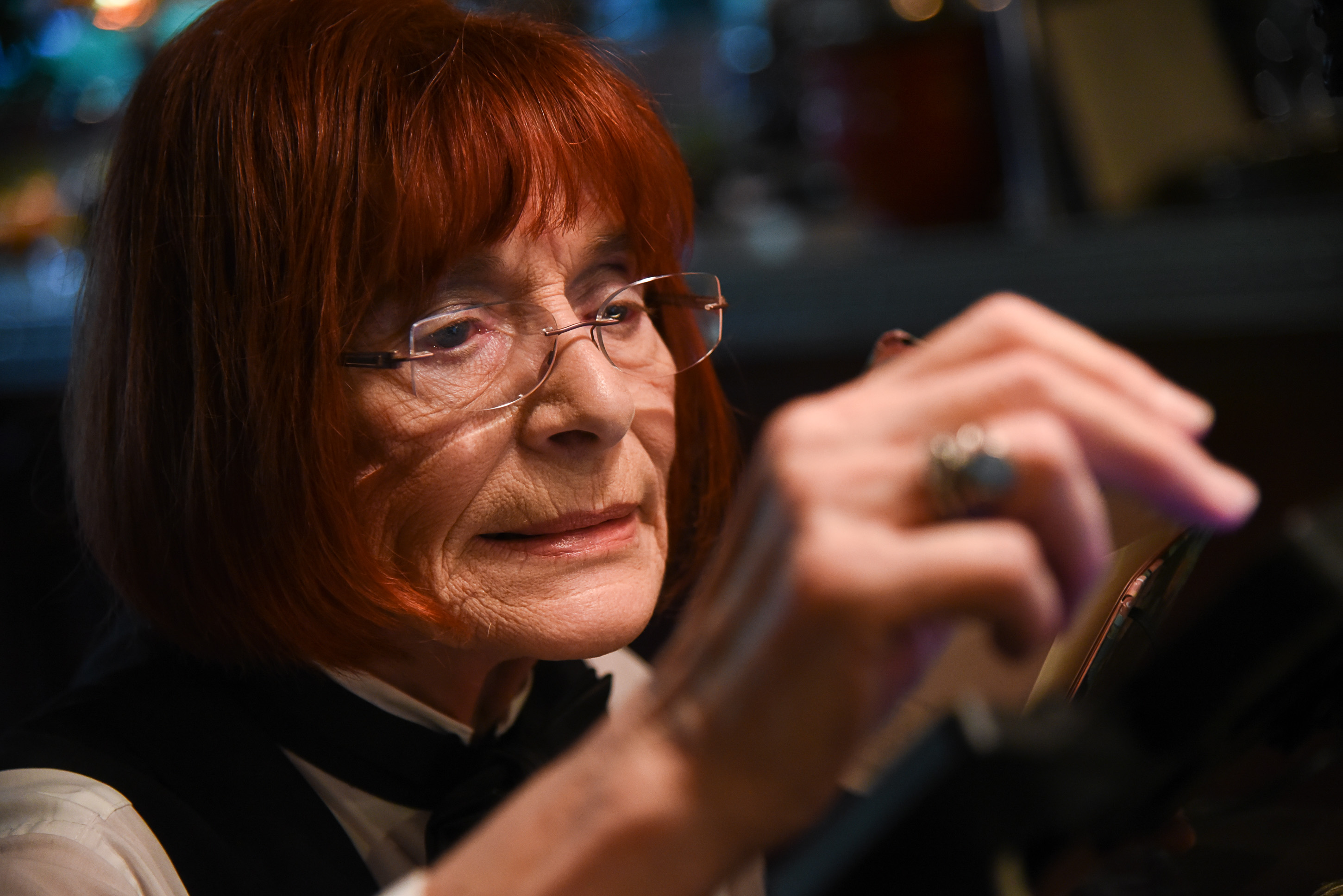 (Francisco Kjolseth | The Salt Lake Tribune) Flo Blank, who has been a restaurant server for nearly 40 years, previously working in NYC, and at Salt Lake City's La Parisian and Al Forno's, works her regular shift at The Paris Restaurant at 15th and 15th in Salt Lake as she inputs an order for a large table.