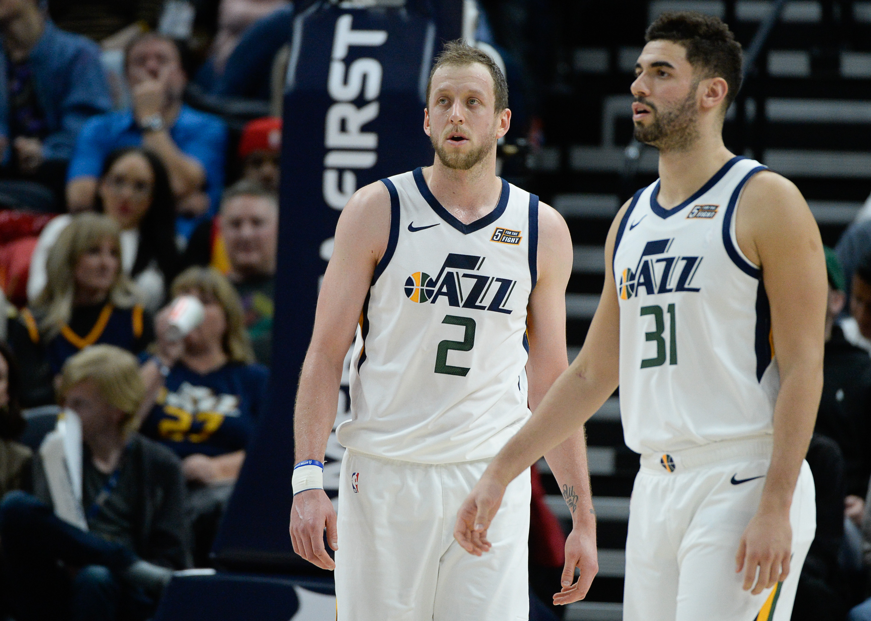In times of turbulence for the Utah Jazz, Joe Ingles and Georges Niang  deliver some much-needed levity