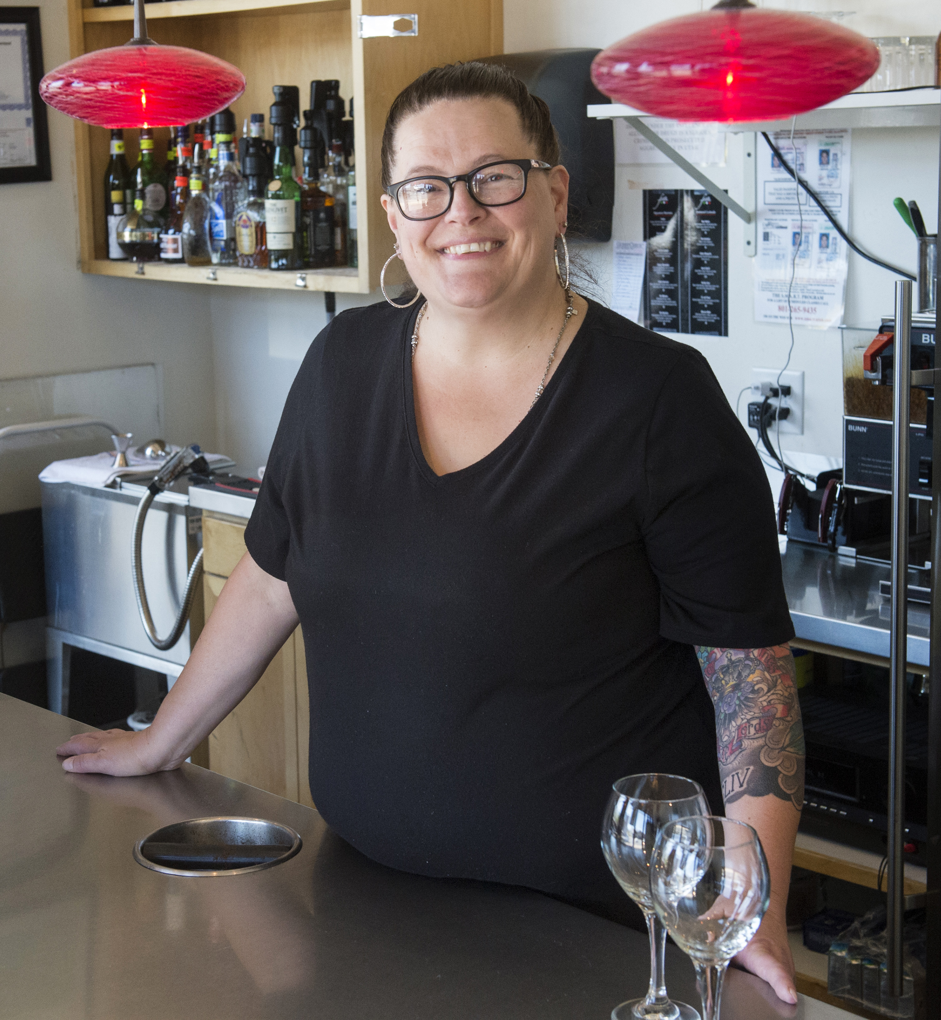 (Rick Egan | The Salt Lake Tribune) Waitress Dounia Livingston at Fratelli's Italian Ristorante, in Sandy, Thursday, Sept. 20, 2018.