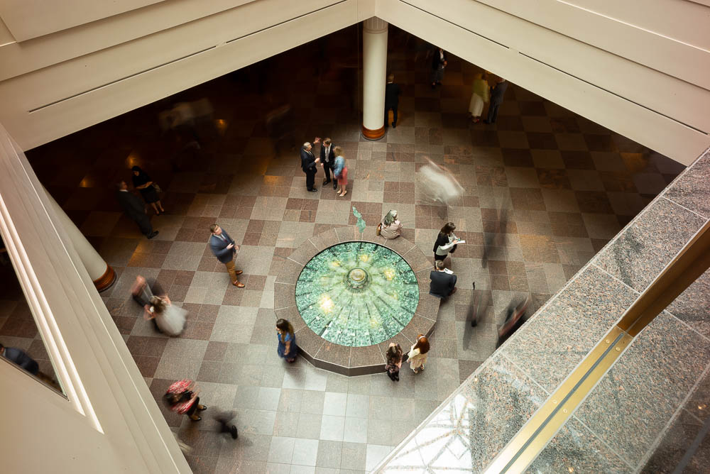 (Trent Nelson | The Salt Lake Tribune) Seen in a one second exposure, the afternoon session of the189th Annual General Conference of The Church of Jesus Christ of Latter-day Saints in Salt Lake City on Sunday April 7, 2019.