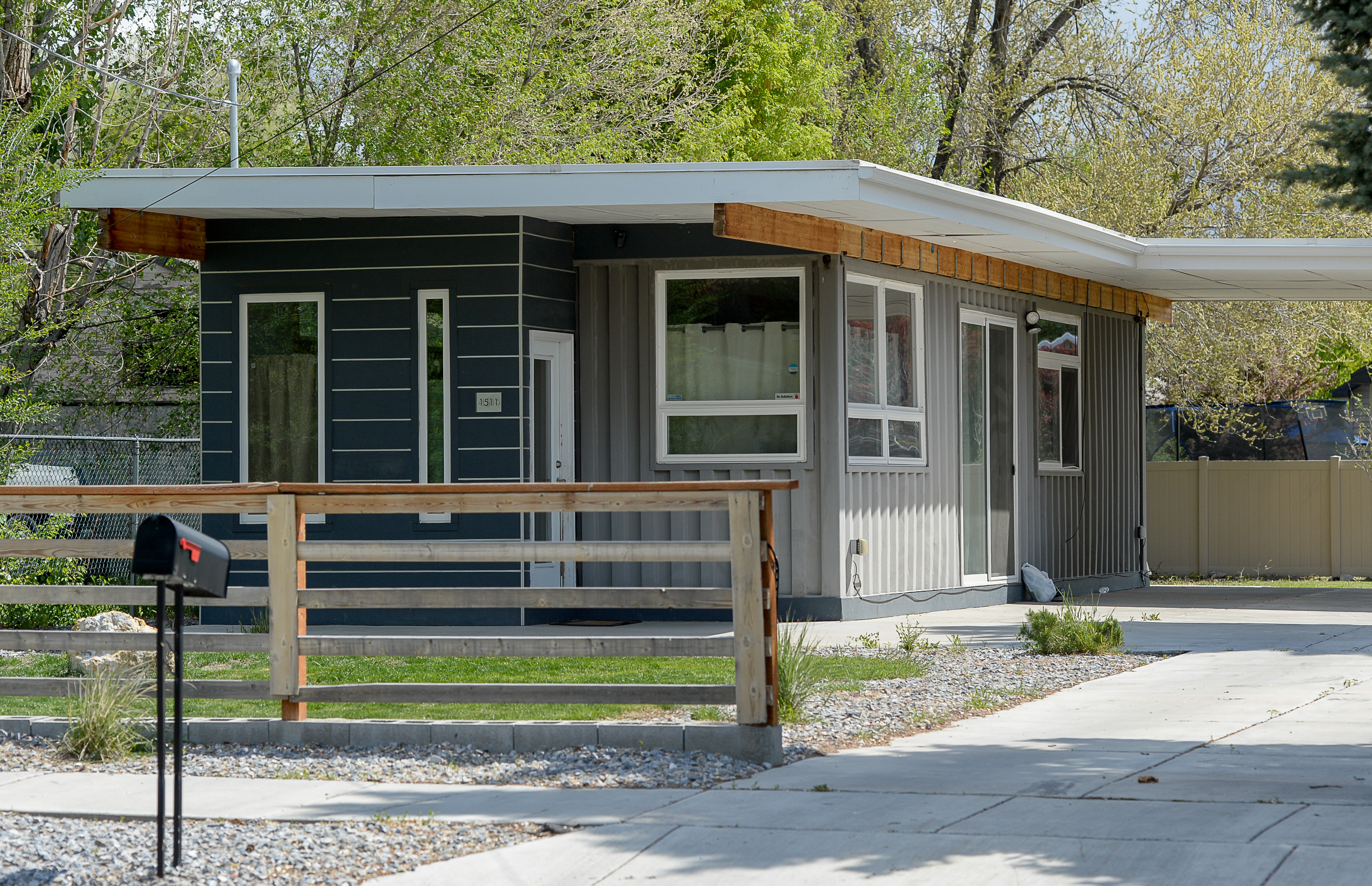 (Francisco Kjolseth | The Salt Lake Tribune) Known as the Sarah House, built by small house specialist Jeff White in Glendale out of two shipping containers several years back stands as an example of the work White has been dedicating himself to. Our Homes, Our Voices, a campaign to bring more attention to the affordable housing crisis across the country showcased the latest solution being presented by White, a 432 square foot experimental home he built inside a warehouse in Salt Lake that would cost about $36,000 and be easy to assemble on a lot.