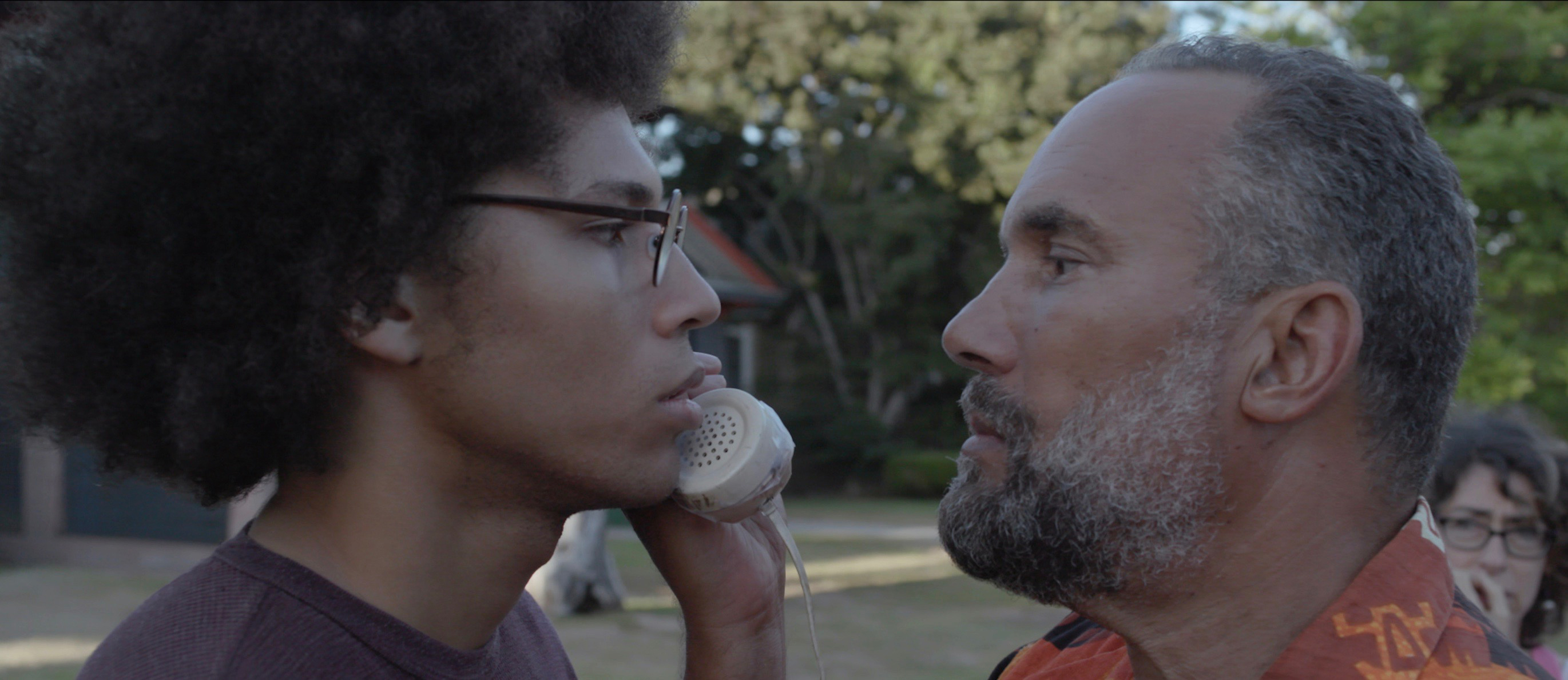 (Noble Gray | courtesy Sundance Institute) Caleb Jaffe, left, and Roger Guenveur Smith star in "It’s Not About Jimmy Keene," a series created by Jaffe, and is an official selection in the Indie Episodic program of the 2019 Sundance Film Festival.