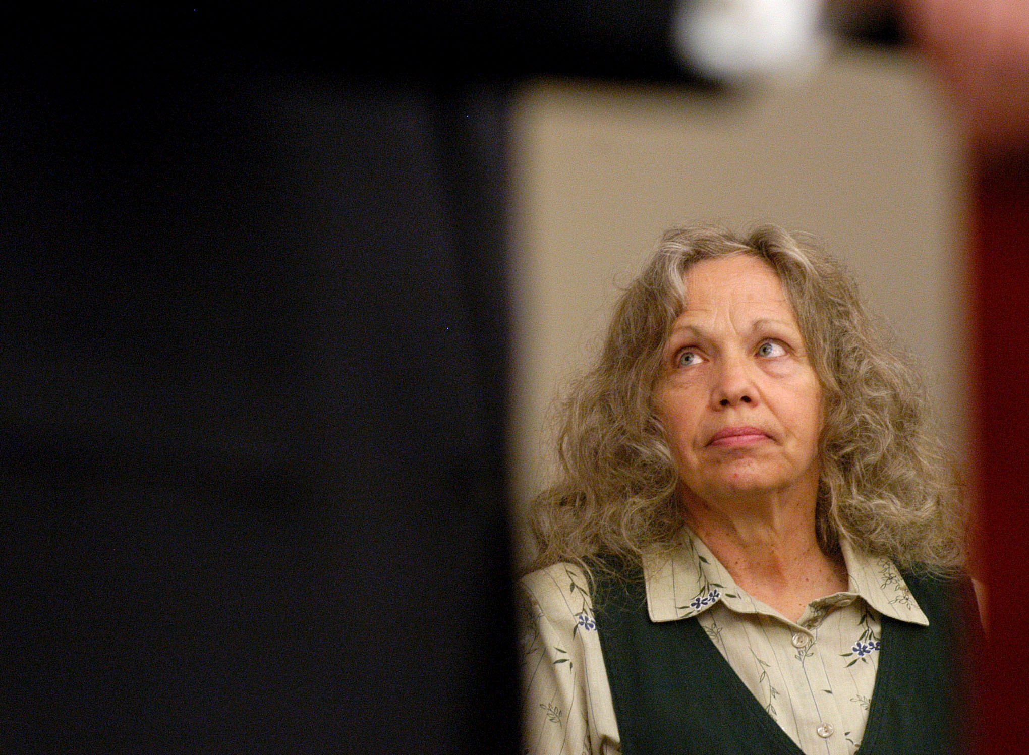 Wanda Barzee, right, listens as attorneys argue whether she is competent to stand trial for her part in the Elizabeth Smart kidnapping during procedings in Utah's 3rd District Court in Salt Lake City Monday, June 28, 2004. (AP Photo/Deseret Morning News, Jeremy Harmon, Pool)