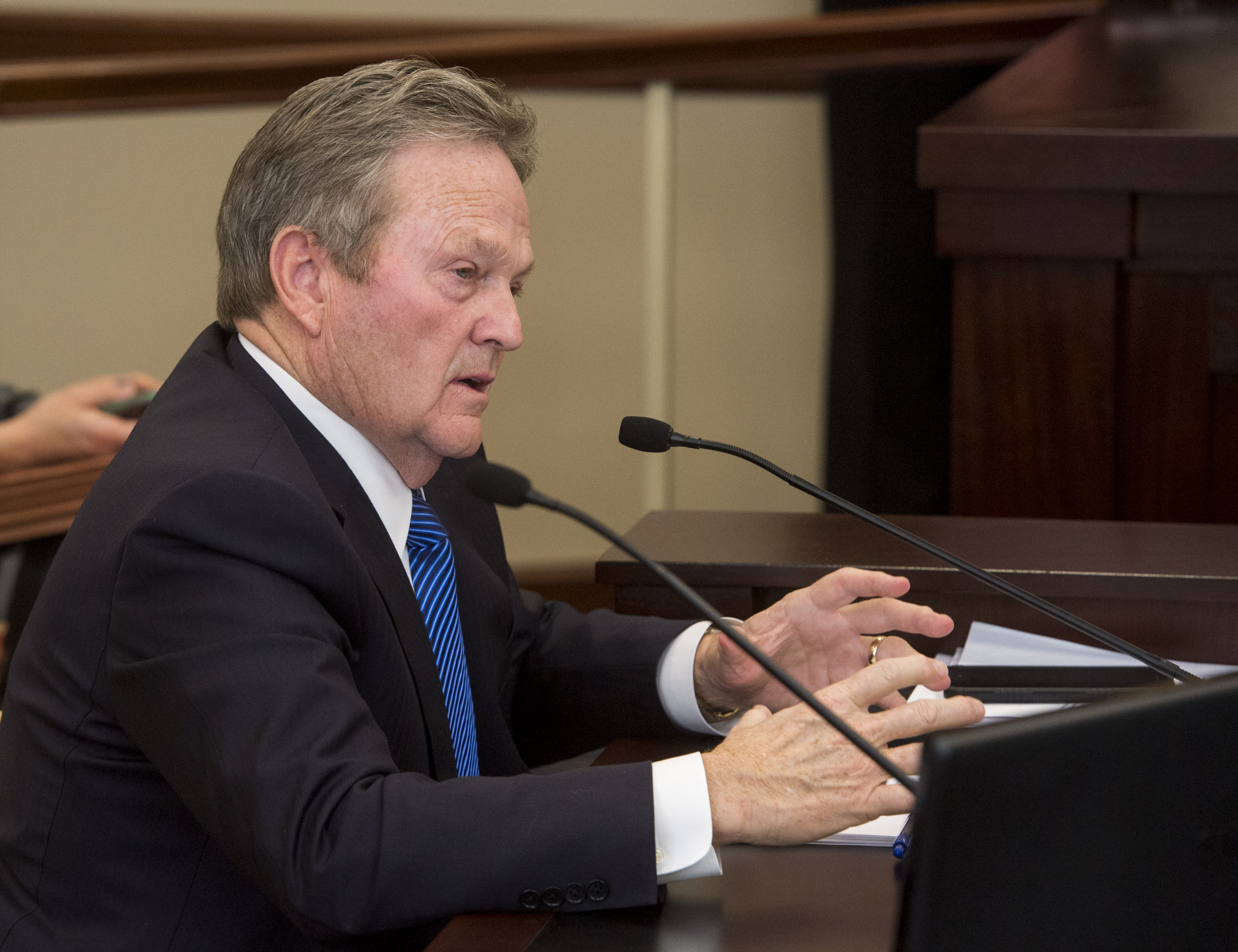 (Rick Egan | Tribune file photo) Sen. Jerry Stevenson, R-Layton, as seen during a Friday, March 2, 2018, committee hearing.
