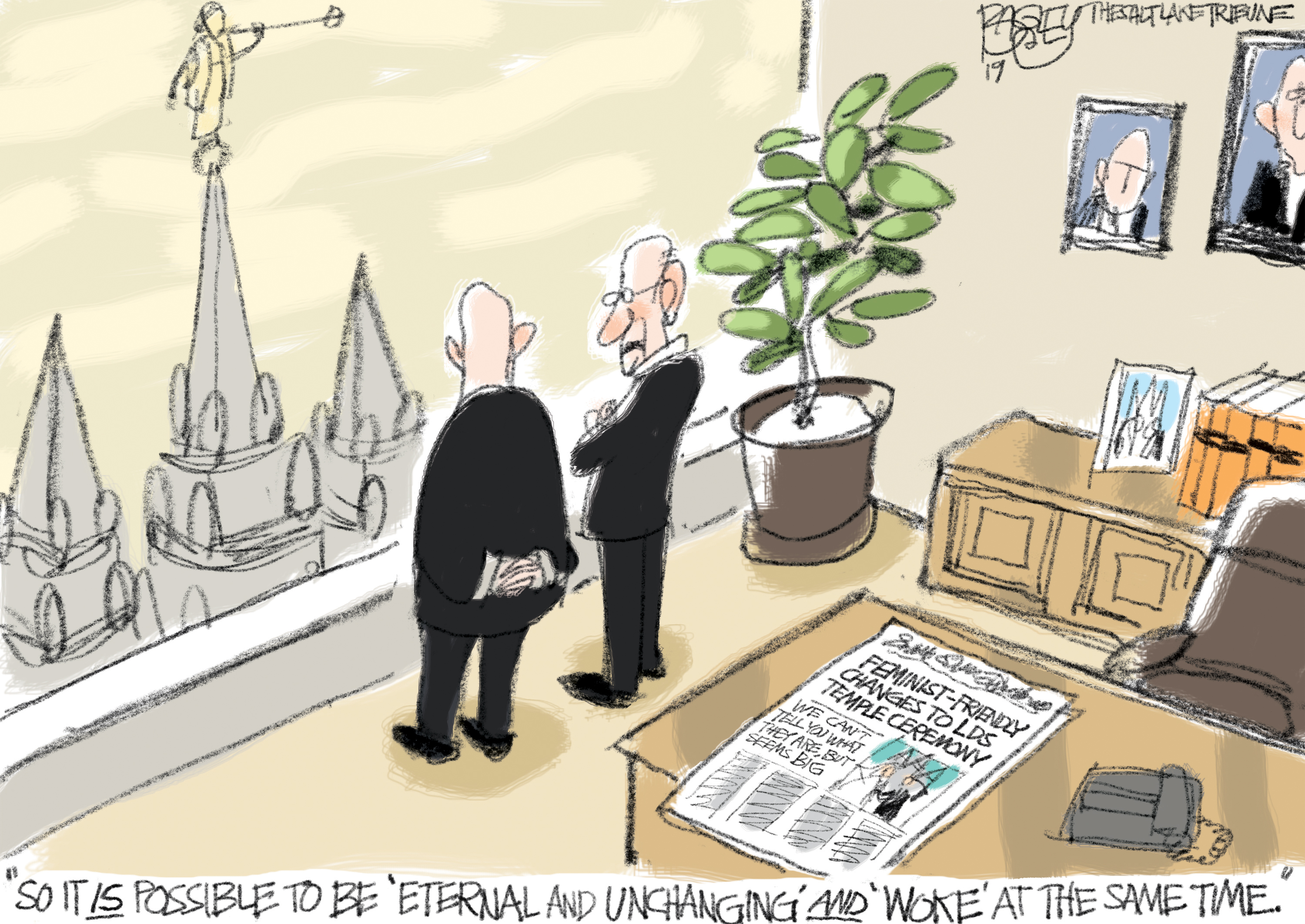 This Pat Bagley cartoon appears in The Salt Lake Tribune on Sunday, Jan. 6, 2019.