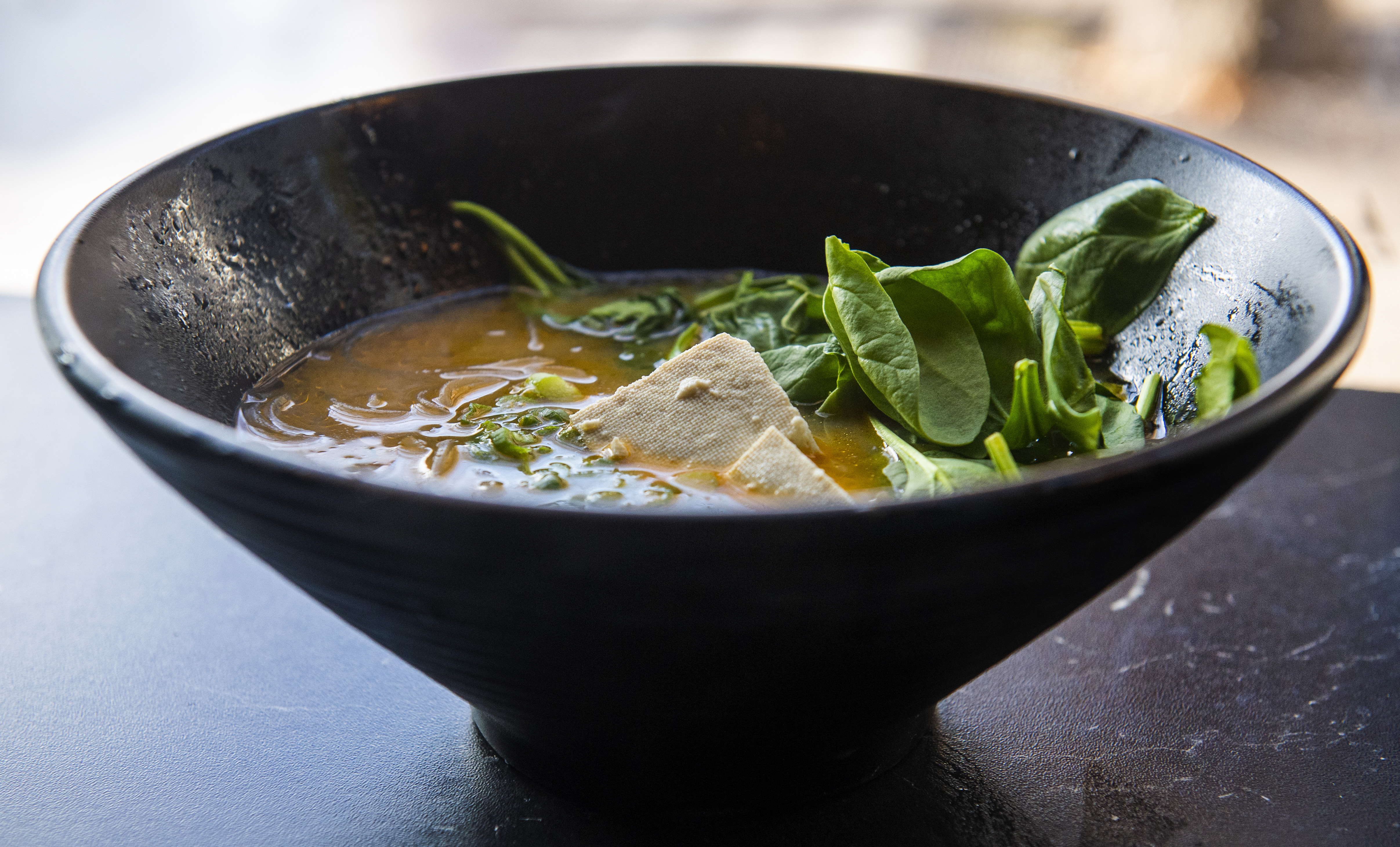 (Rick Egan | The Salt Lake Tribune) Veggie Ramen with Miso broth and tofu at the Ramen Bar in Salt Lake City, Wednesday, Jan. 16, 2019. 